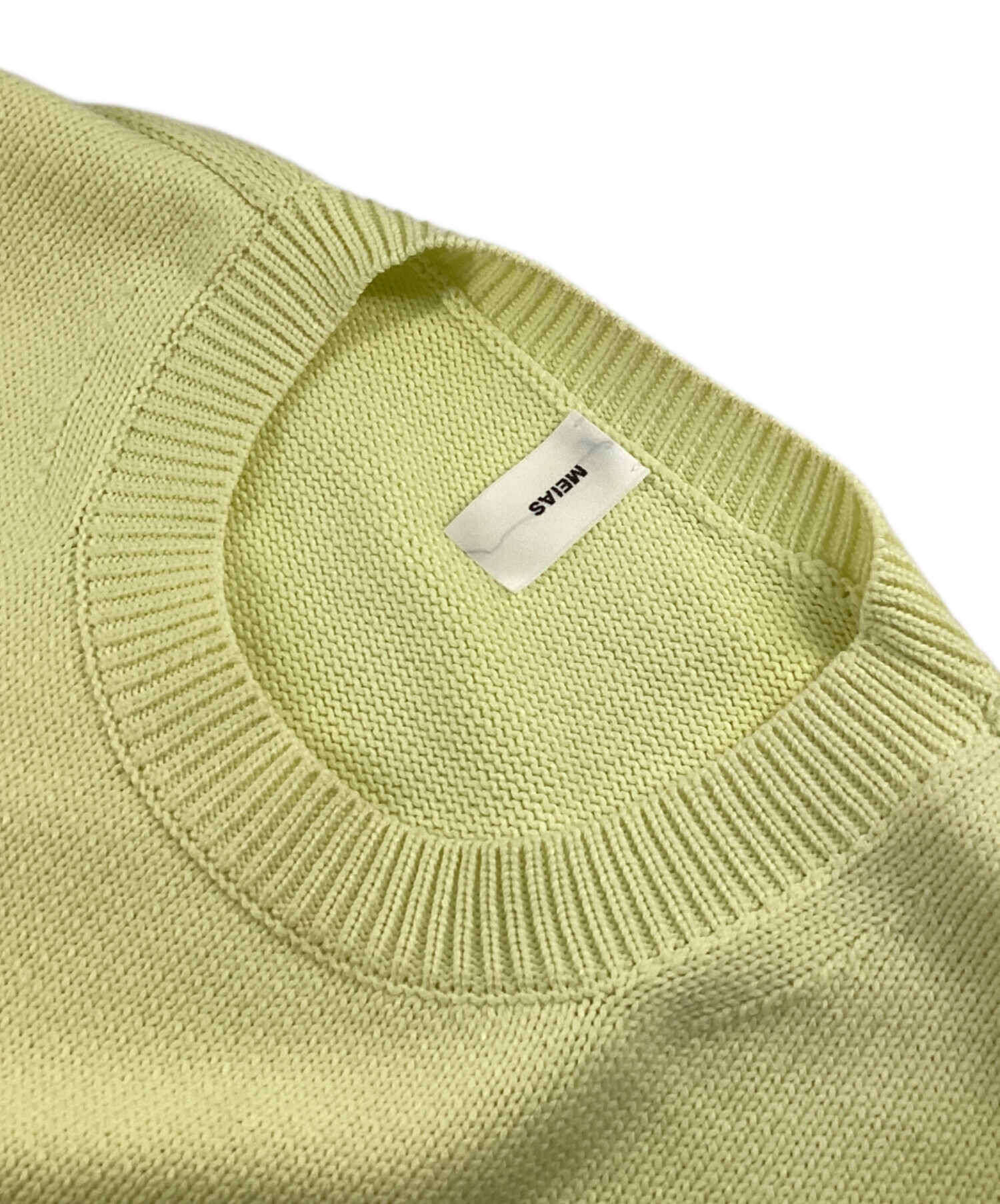中古・古着通販】MEIAS (メイアス) クルーネックニット イエロー
