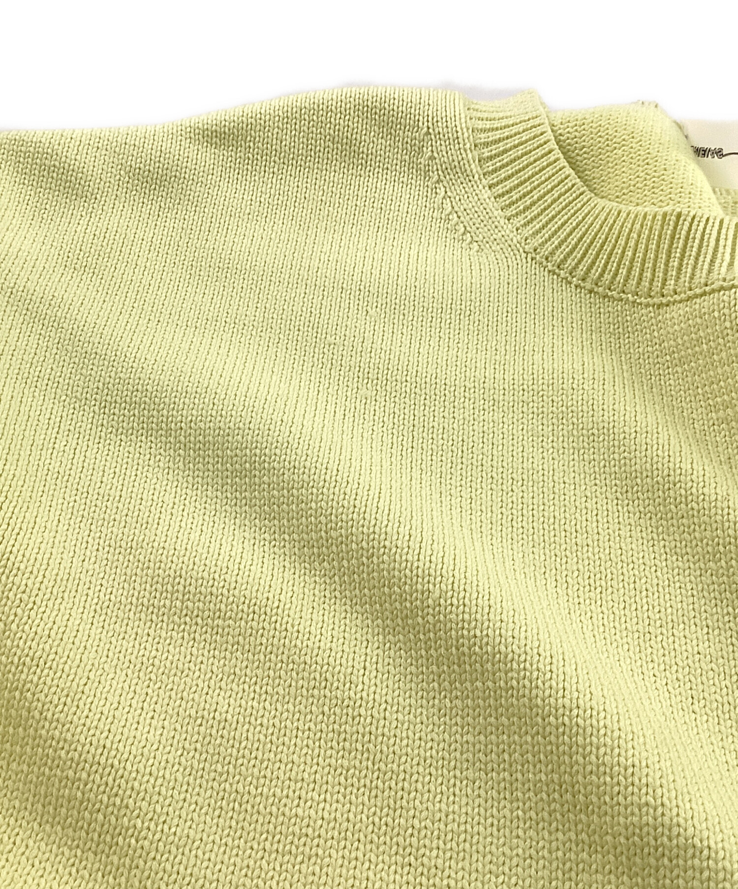 中古・古着通販】MEIAS (メイアス) クルーネックニット イエロー