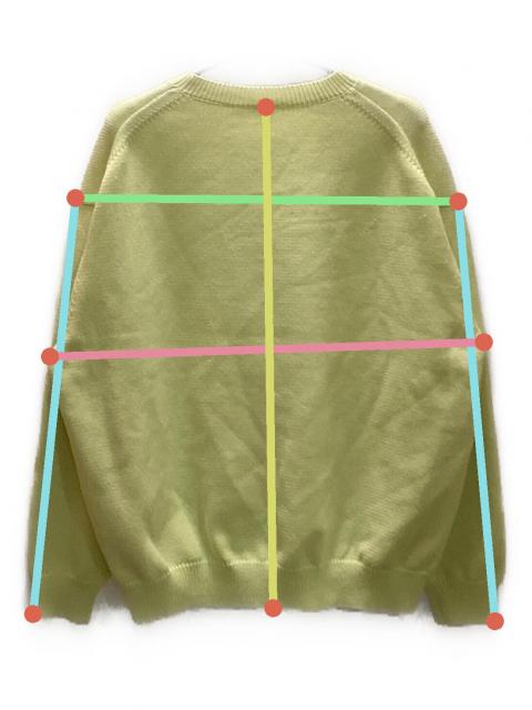 中古・古着通販】MEIAS (メイアス) クルーネックニット イエロー