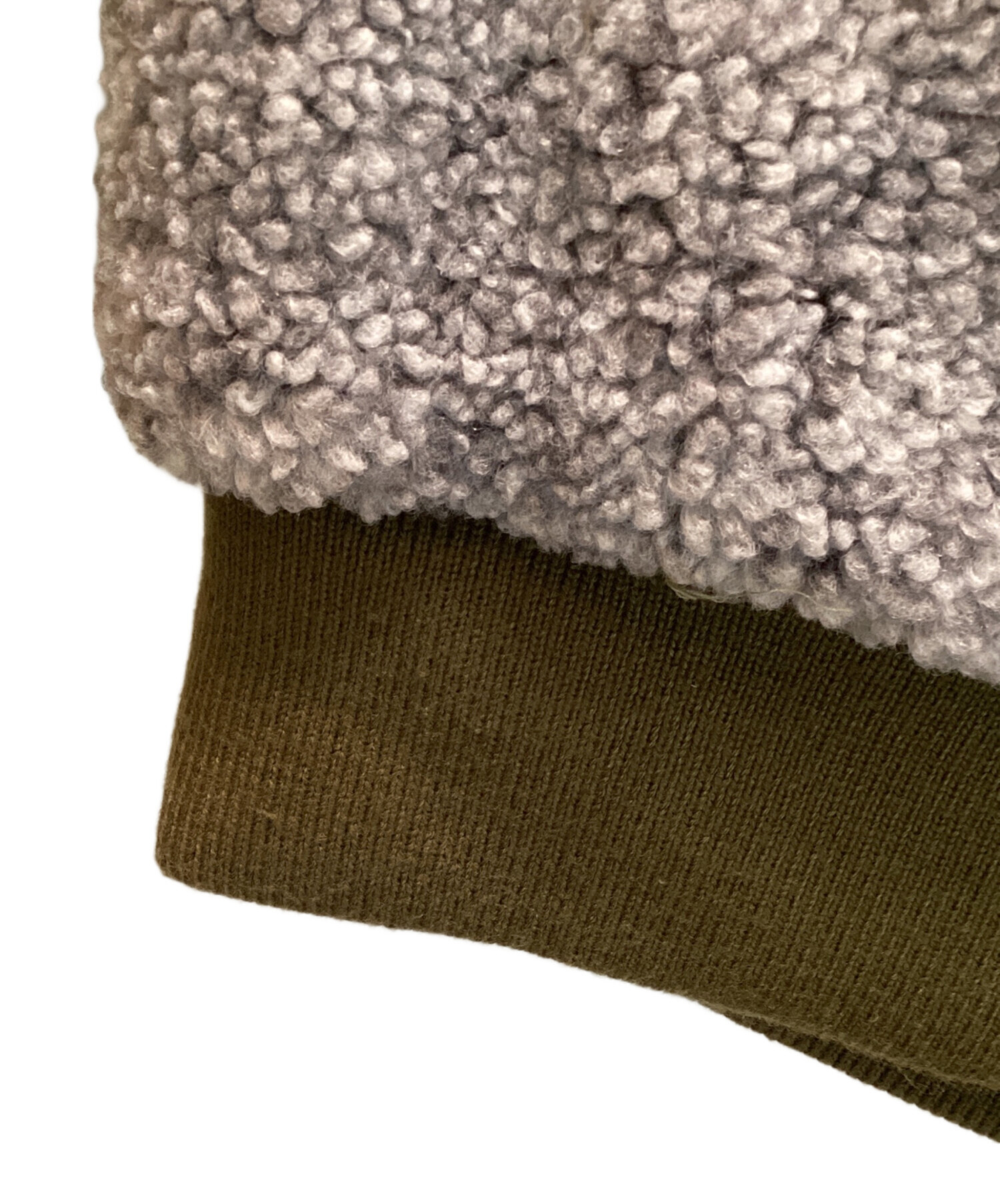 中古・古着通販】DIESEL (ディーゼル) ボア切替ブルゾン カーキ サイズ