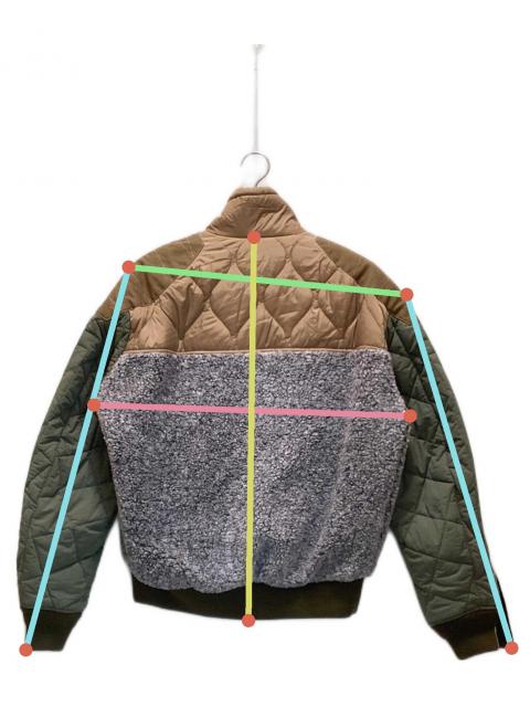 中古・古着通販】DIESEL (ディーゼル) ボア切替ブルゾン カーキ サイズ