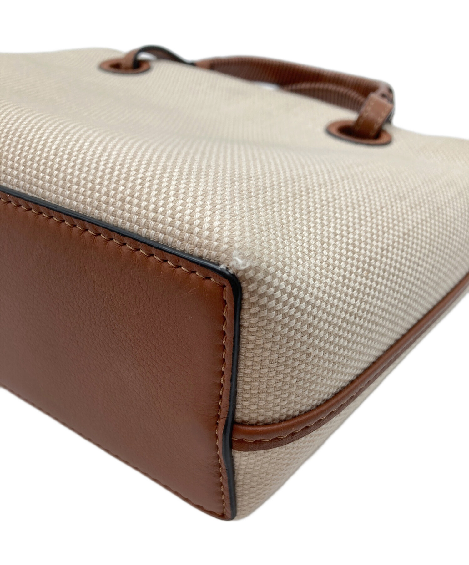 中古・古着通販】LOEWE (ロエベ) アナグラムミニトートバッグ エクリュ 