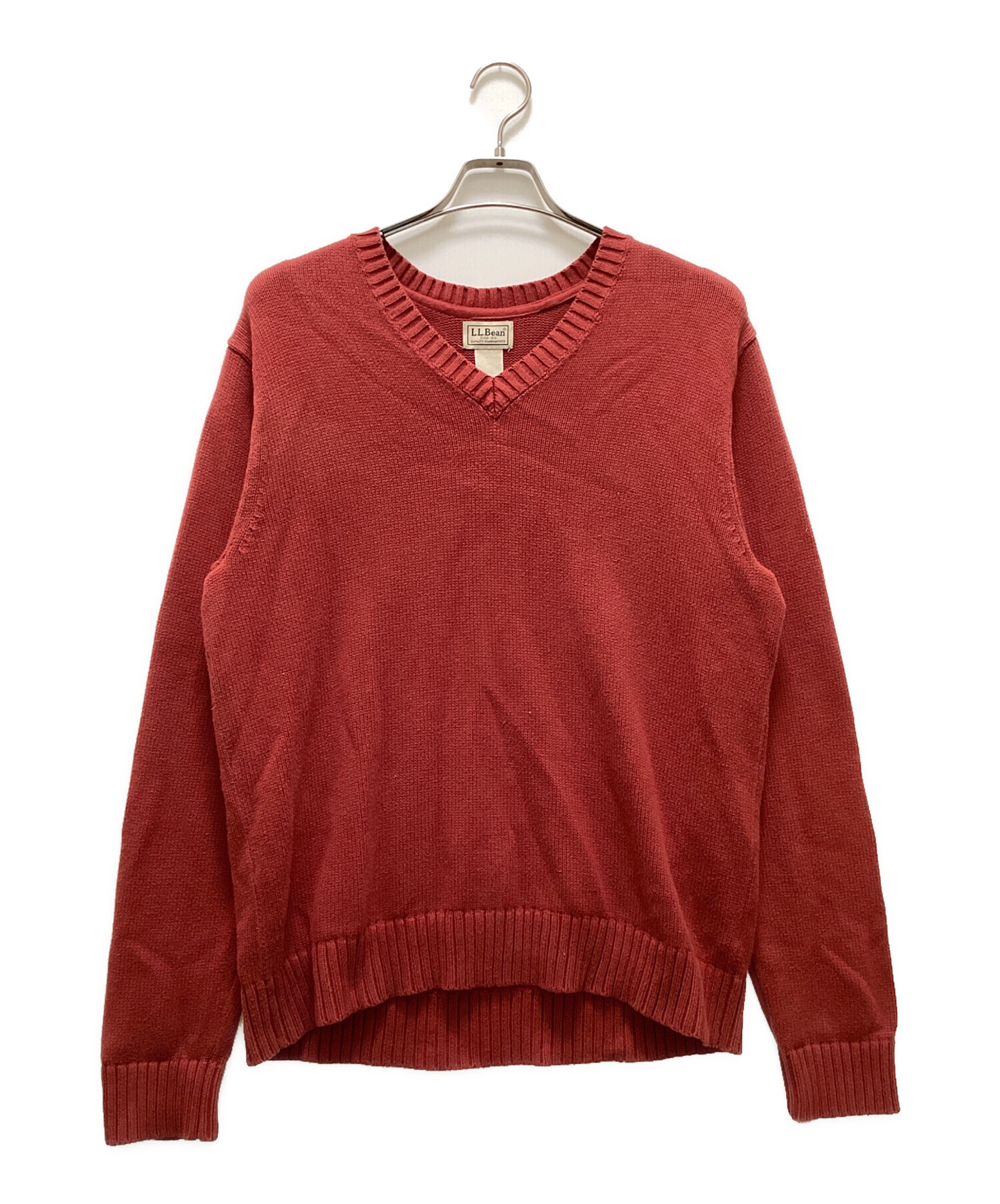 中古・古着通販】L.L.Bean (エルエルビーン) Vネックコットンニット