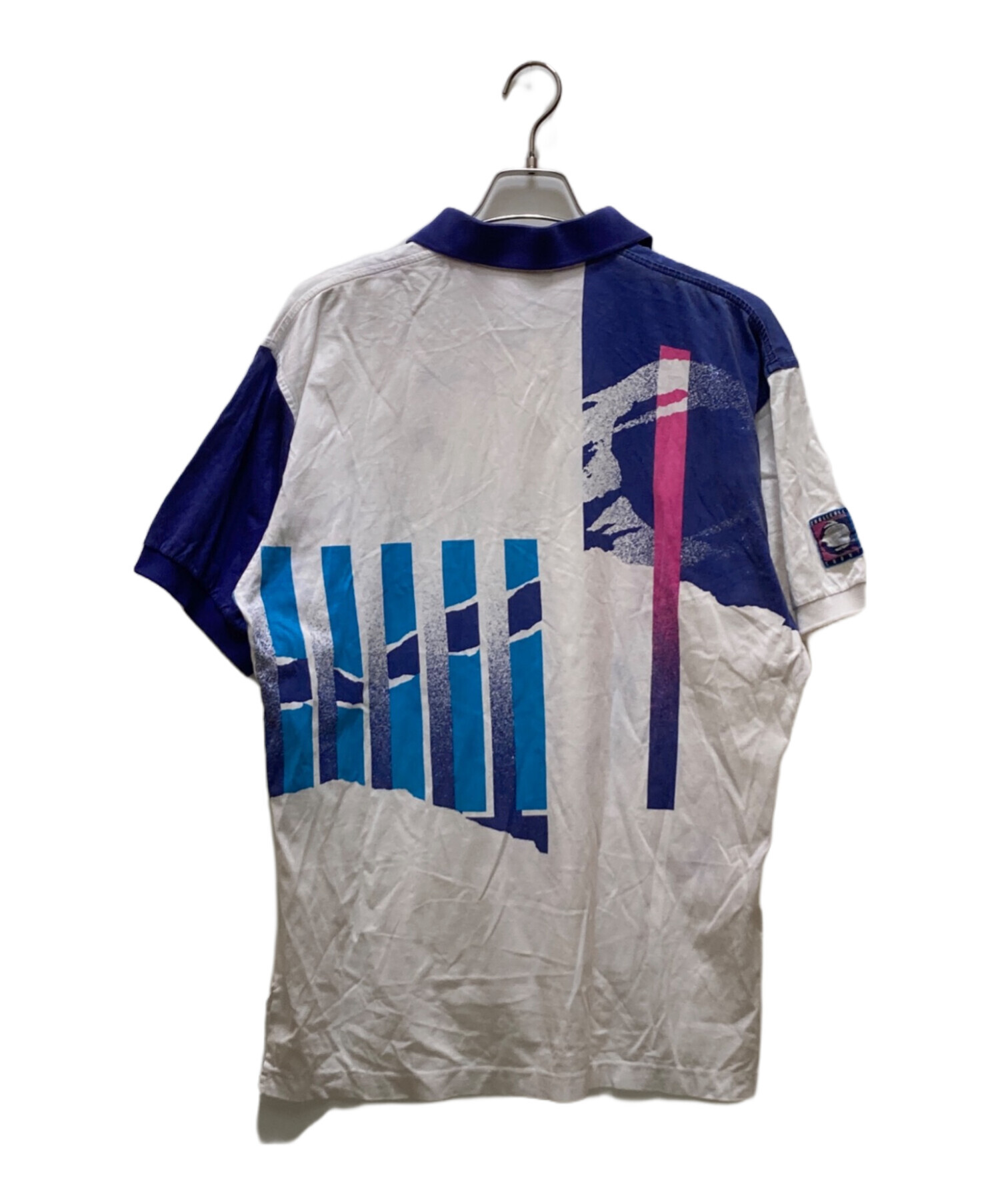 中古・古着通販】NIKE (ナイキ) 90'sポロシャツ ホワイト×パープル