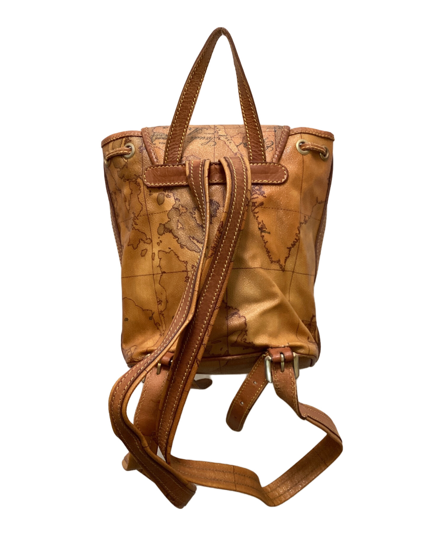 【極美品】PRIMA CLASSE ヴィンテージ ミニリュック クラシカルマップ ☆Prima Classe☆ マップ柄ミニリュック【イタリア買付】 (PRIMA