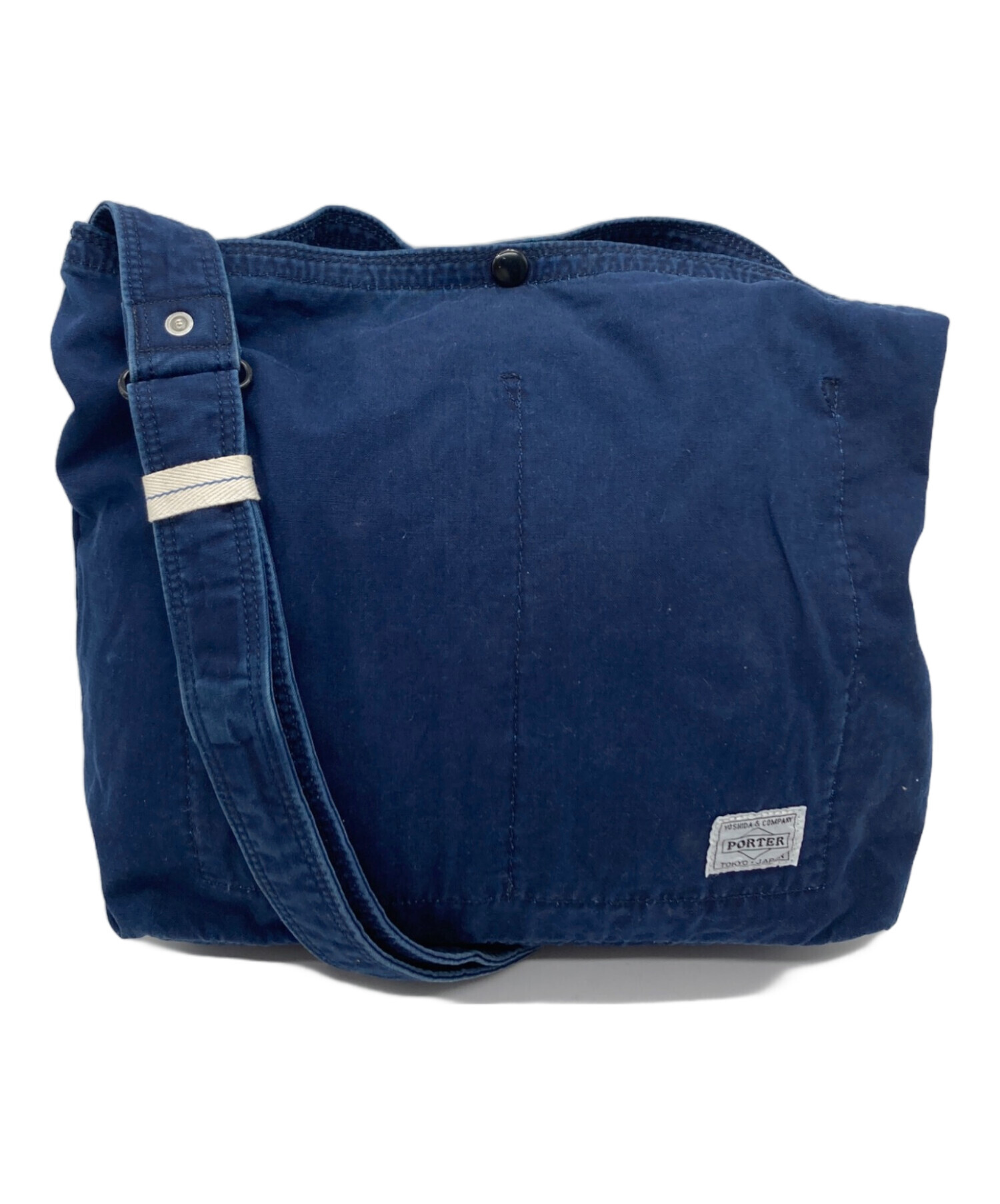 中古・古着通販】PORTER (ポーター) ディープブルー ショルダーバッグ 