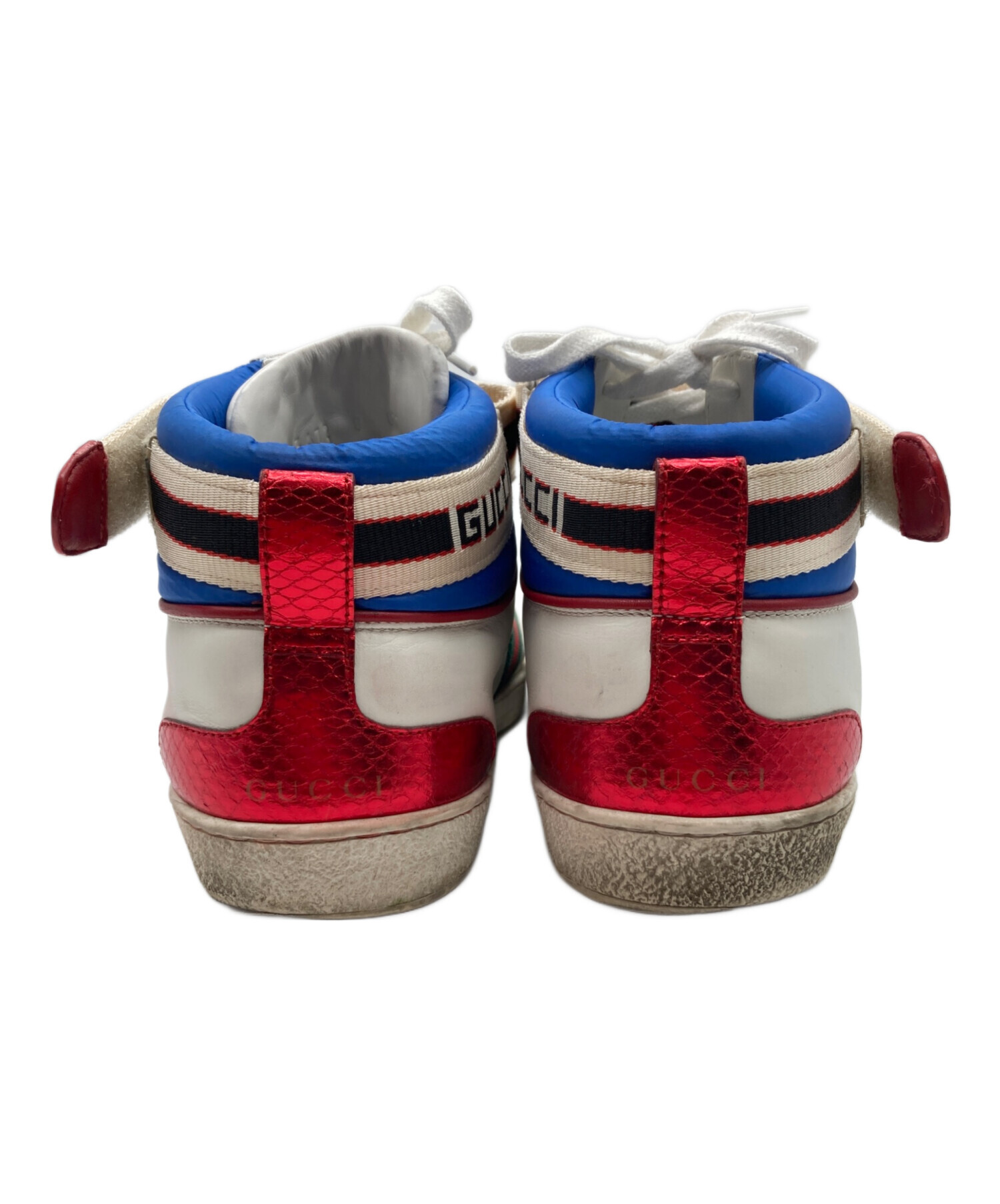 中古・古着通販】GUCCI (グッチ) ハイカットスニーカー ホワイト