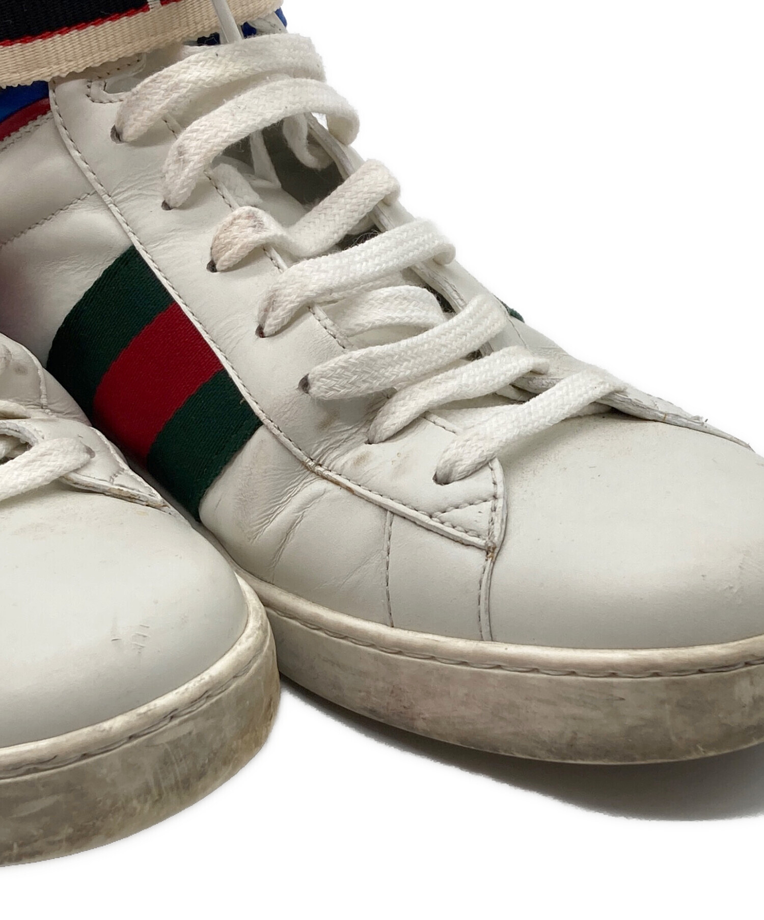 中古・古着通販】GUCCI (グッチ) ハイカットスニーカー ホワイト
