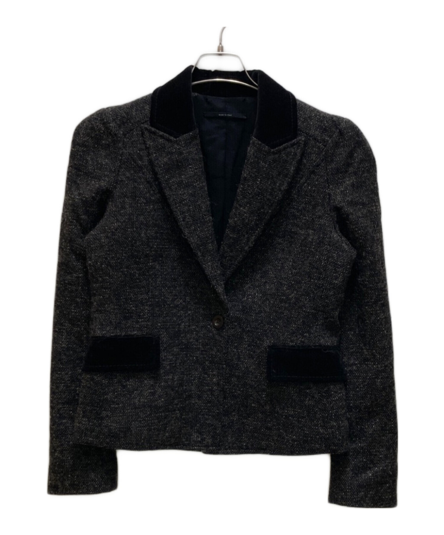 中古・古着通販】GUCCI (グッチ) ツイードジャケット グレー サイズ:40