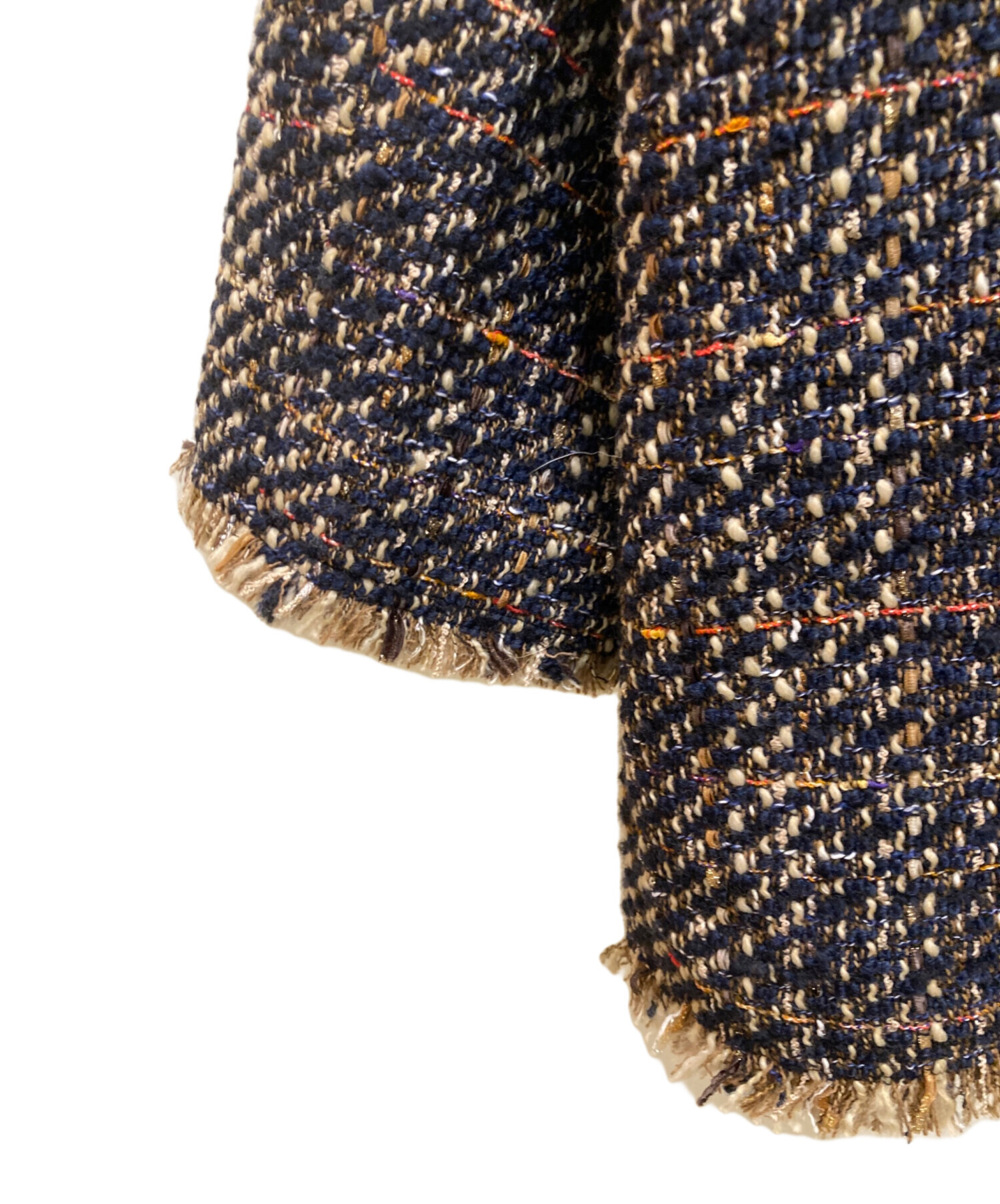 JOURNAL STANDARD L’ESSAGE ツイードジャケット 追加》GIOLICAツイードBIGジャケット（ノーカラージャケット