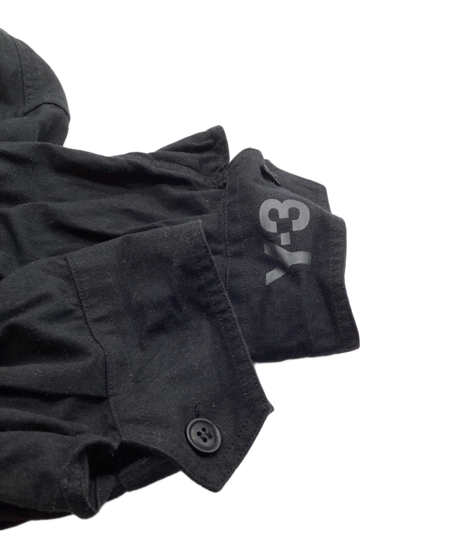 中古・古着通販】Y-3 (ワイスリー) ダブルジップロングシャツ ブラック 