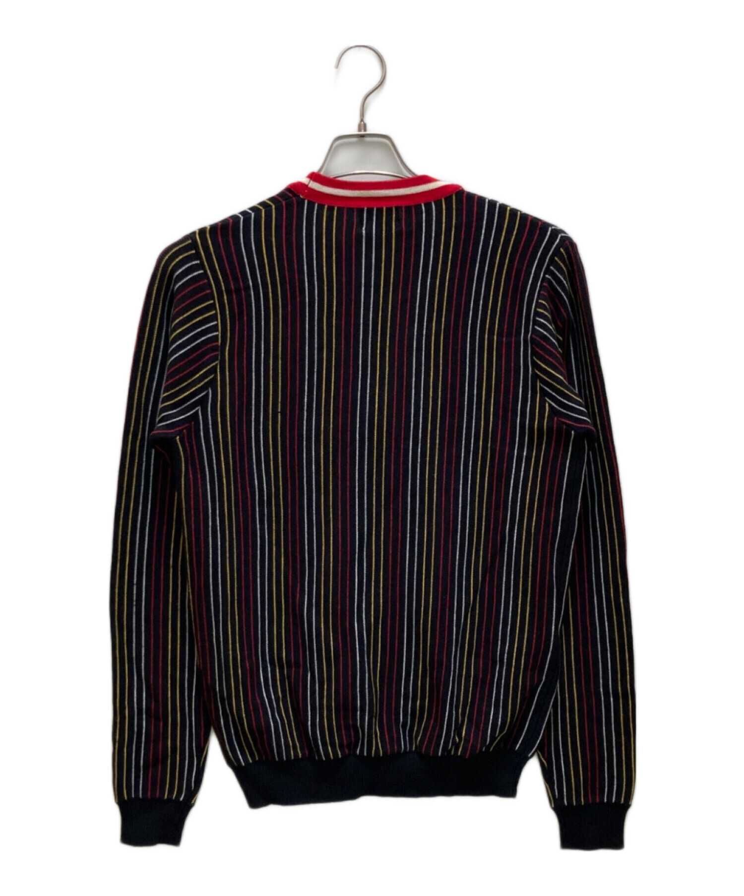 中古・古着通販】stussy (ステューシー) ストライプニットカーディガン 