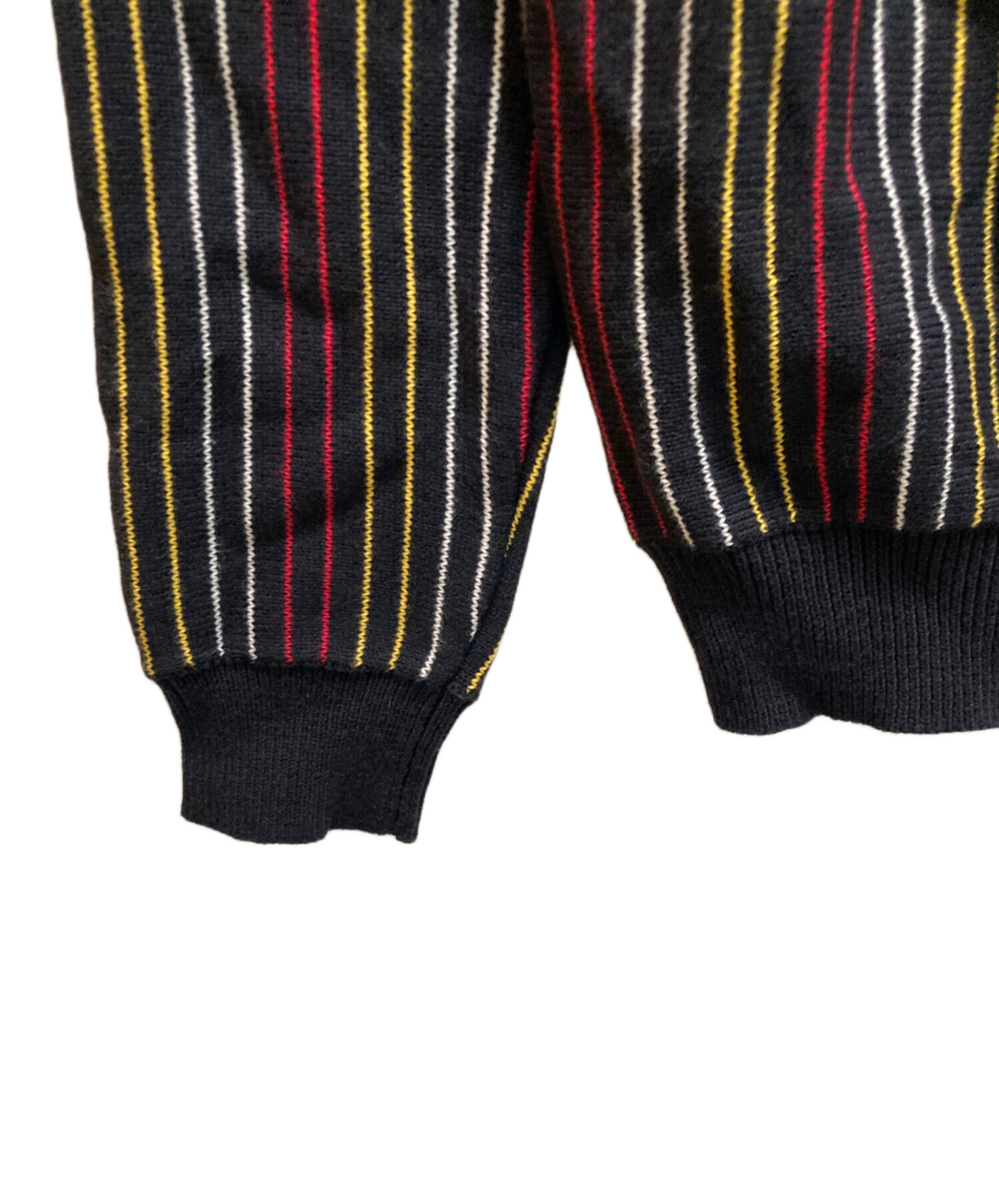 中古・古着通販】stussy (ステューシー) ストライプニットカーディガン 