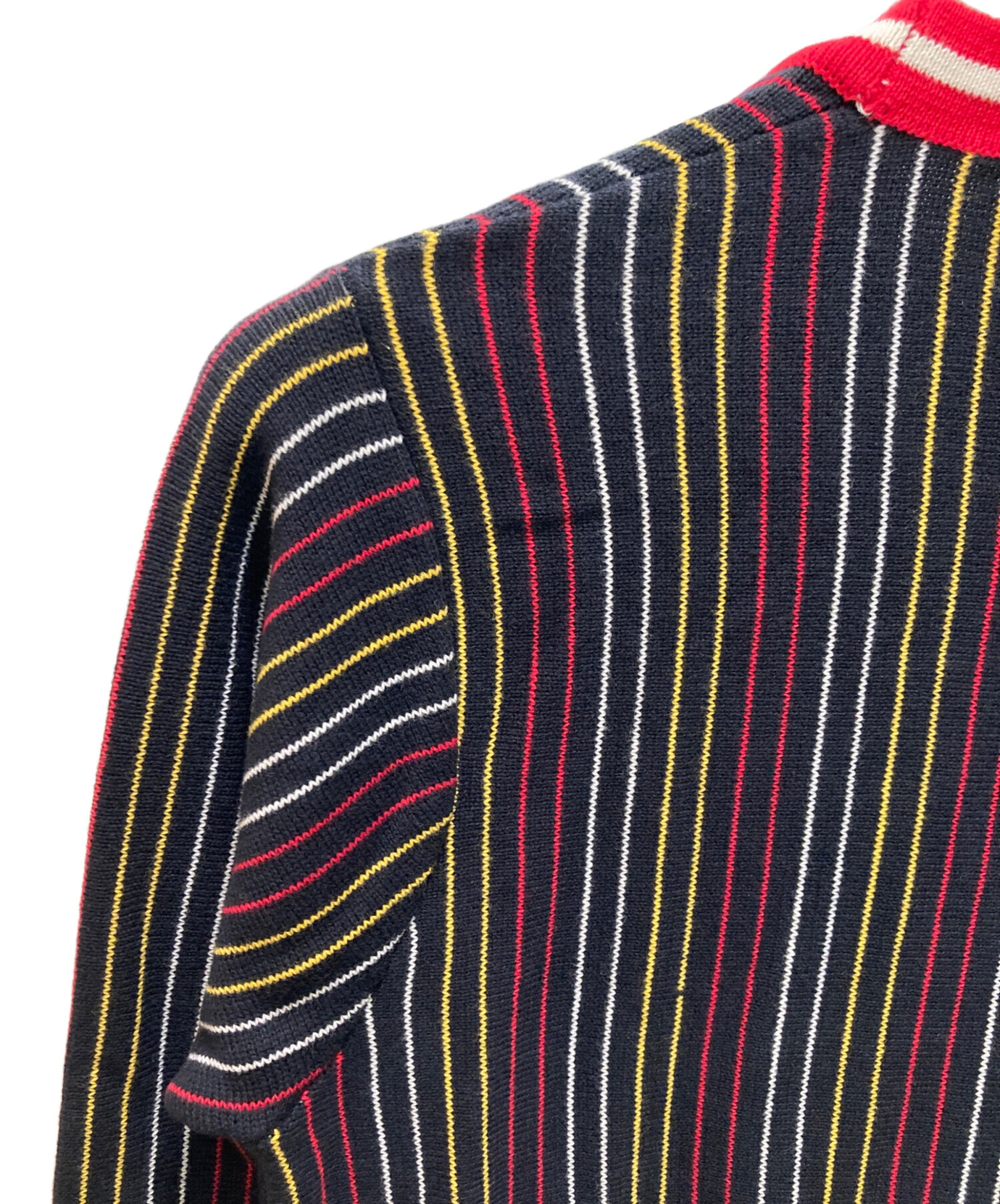 中古・古着通販】stussy (ステューシー) ストライプニットカーディガン 