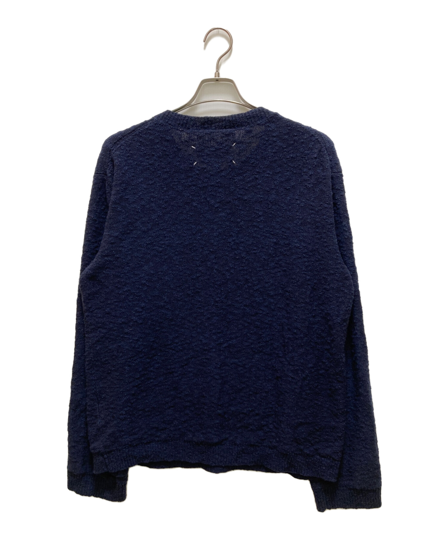 【美品】Maison Margiela メゾンマルジェラ14AW ネイビーニット Maison Margiela メゾンマルジェラ ウール ニットセーター S50HL0022