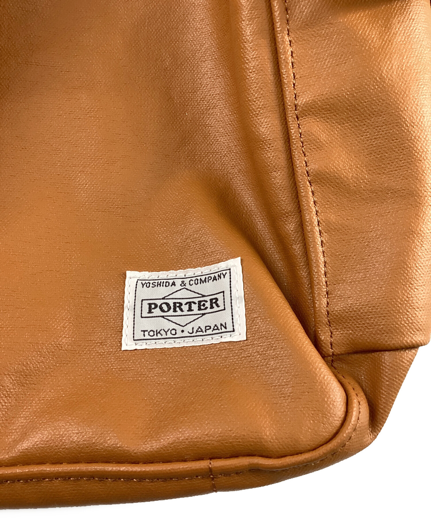 PORTER ポーター ボストンバッグ レザー キャメル FREE STYLE(フリー