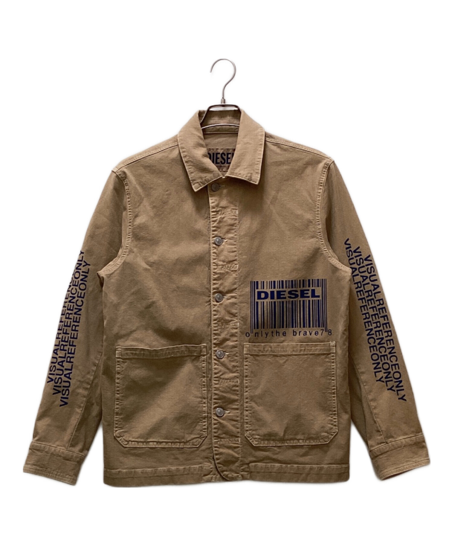 中古・古着通販】DIESEL (ディーゼル) バーコードプリントカバーオール 