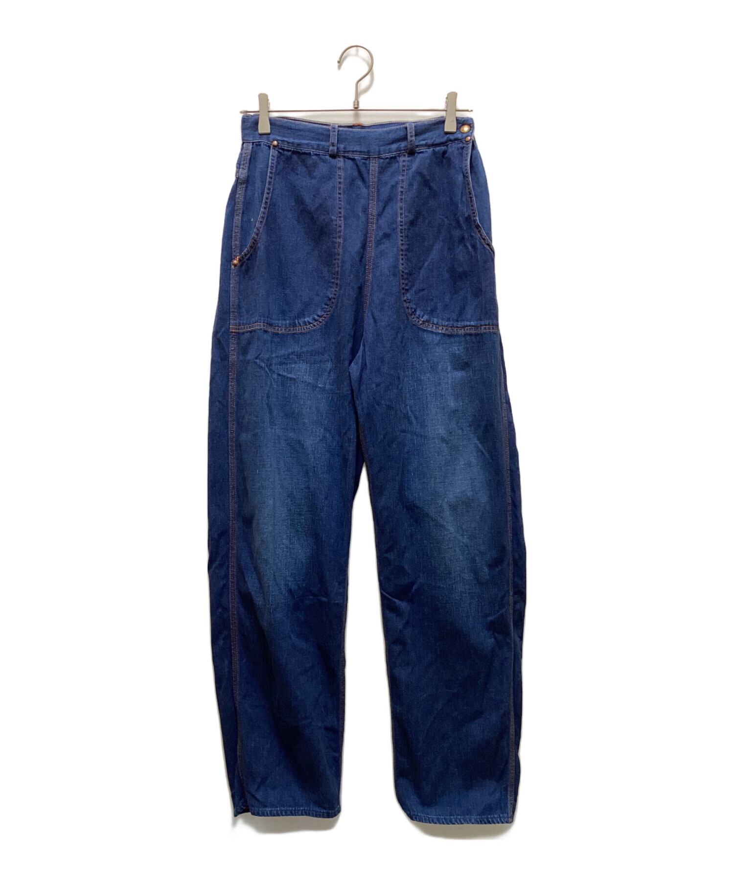 美品 オアスロウ ビームスボーイ 別注 デニムランチパンツ 中古・古着通販】orSlow (オアスロウ) BEAMS BOY (ビームスボーイ