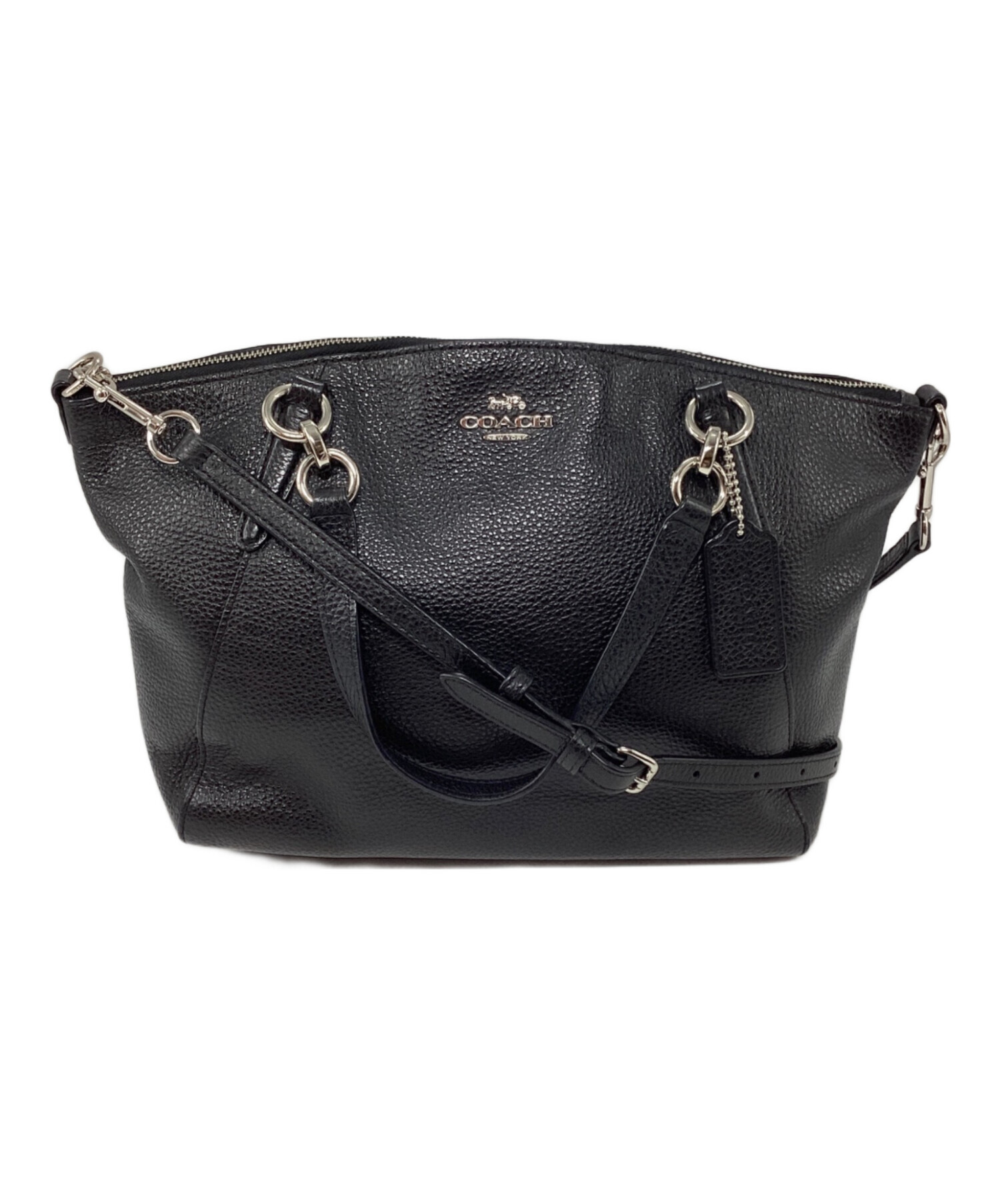 中古・古着通販】COACH (コーチ) 2WAY サッチェルバッグ ブラック 