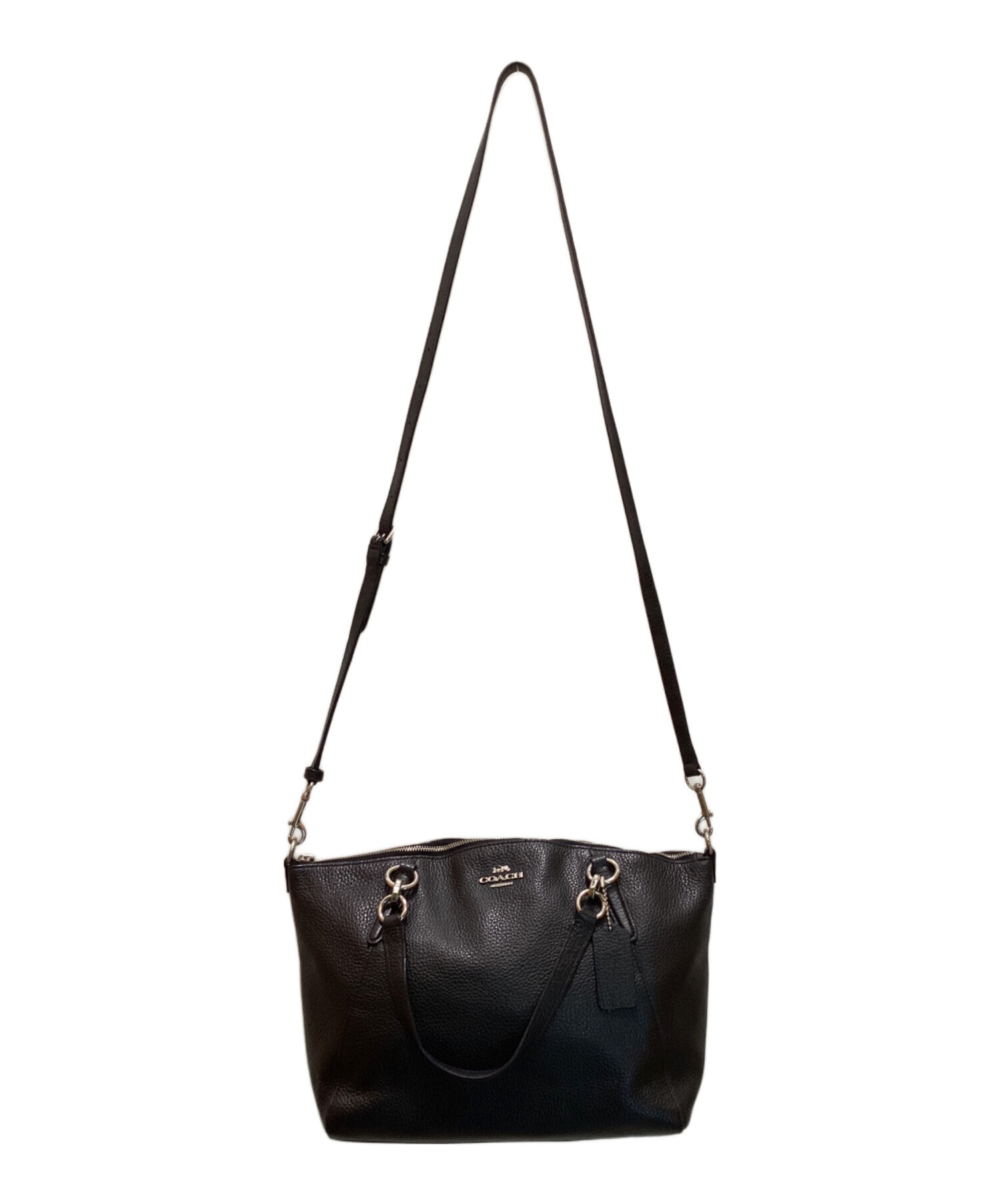 中古・古着通販】COACH (コーチ) 2WAY サッチェルバッグ ブラック 