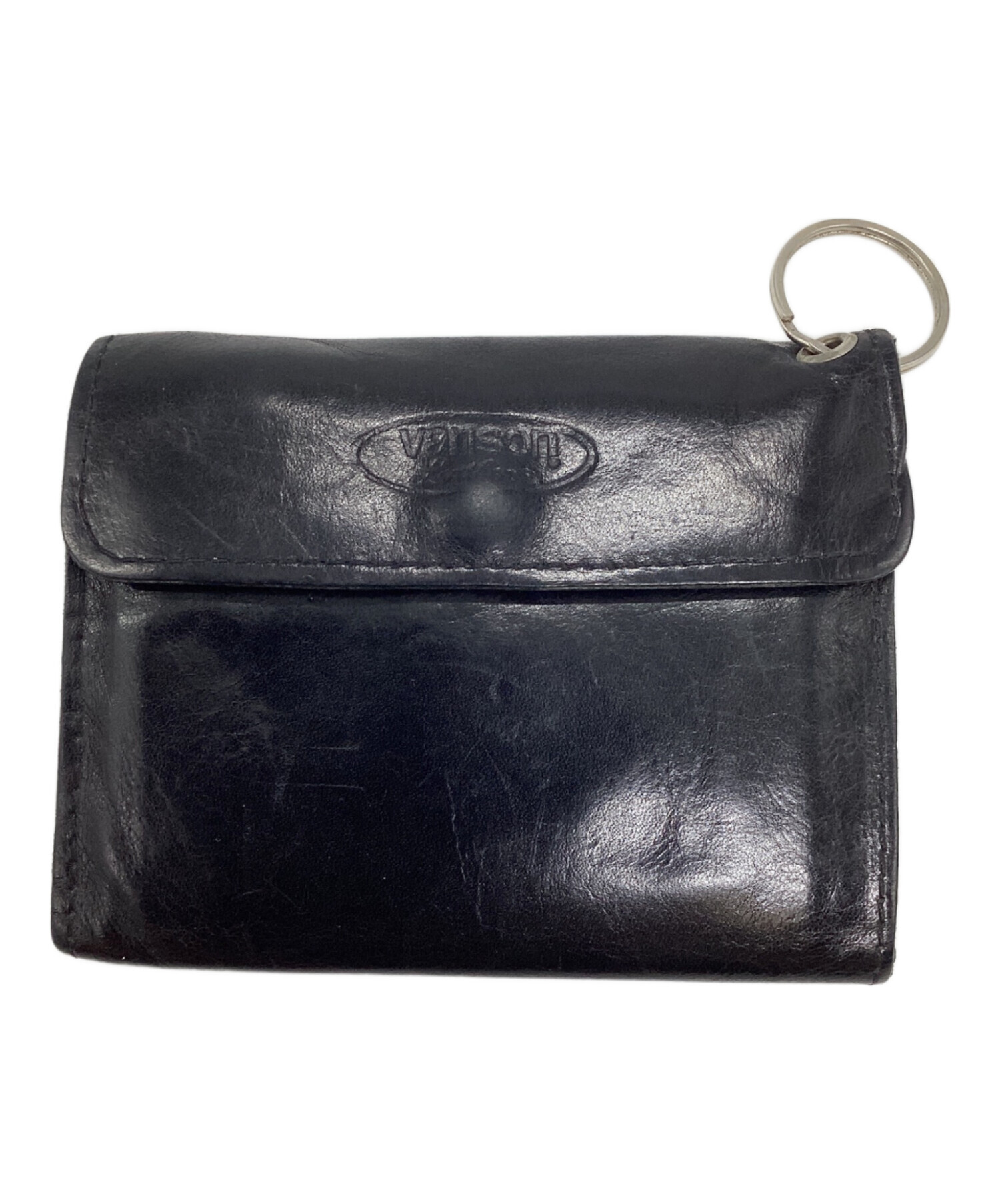 中古・古着通販】VANSON (バンソン) 3つ折り財布 ブラック｜ブランド
