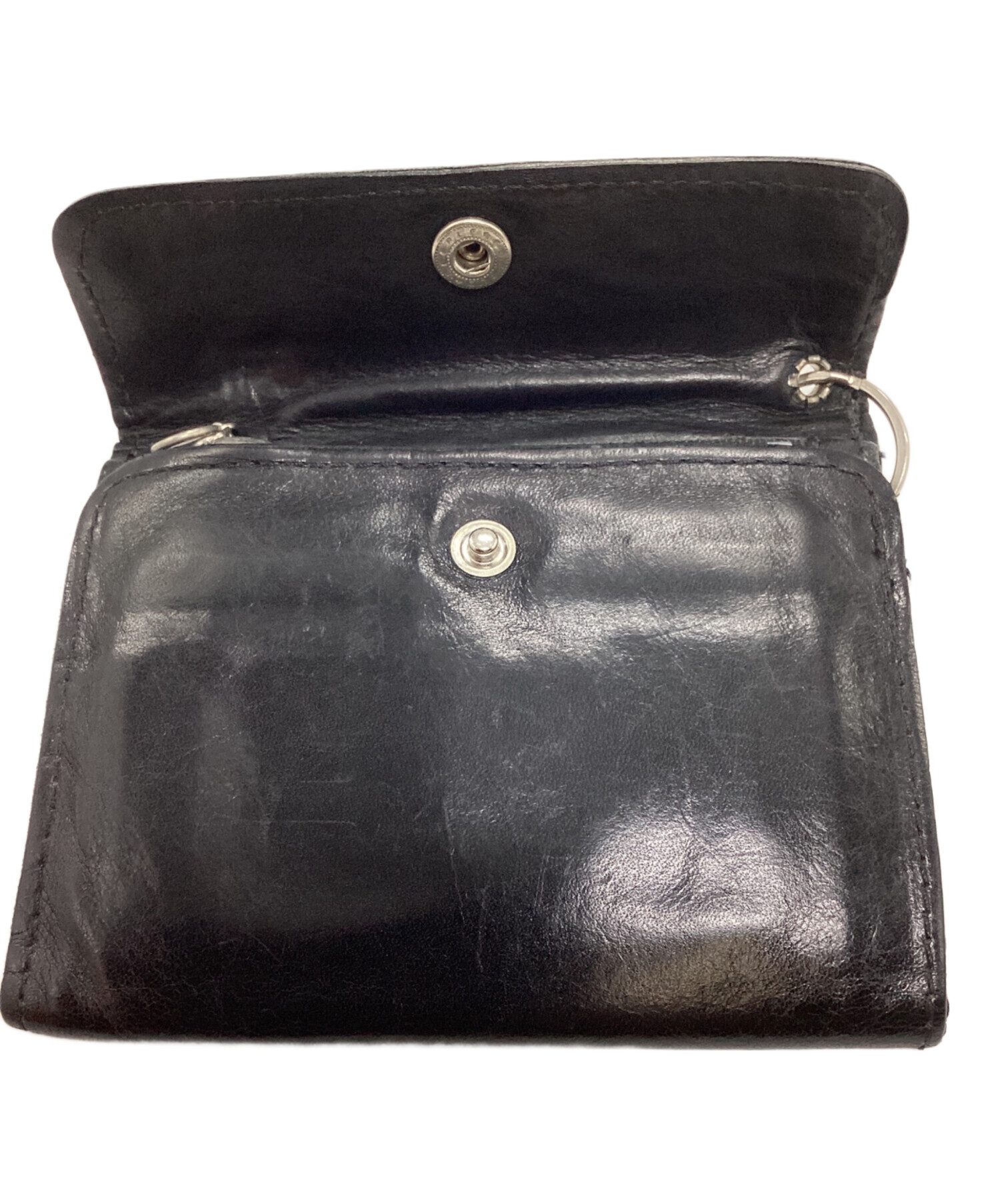 中古・古着通販】VANSON (バンソン) 3つ折り財布 ブラック｜ブランド