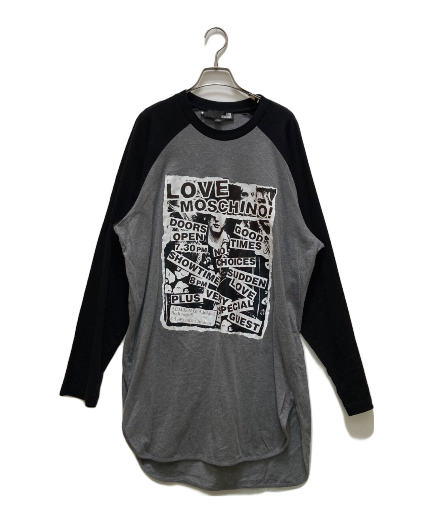 中古・古着通販】LOVE MOSCHINO (ラブモスキーノ) ラグランプリント 