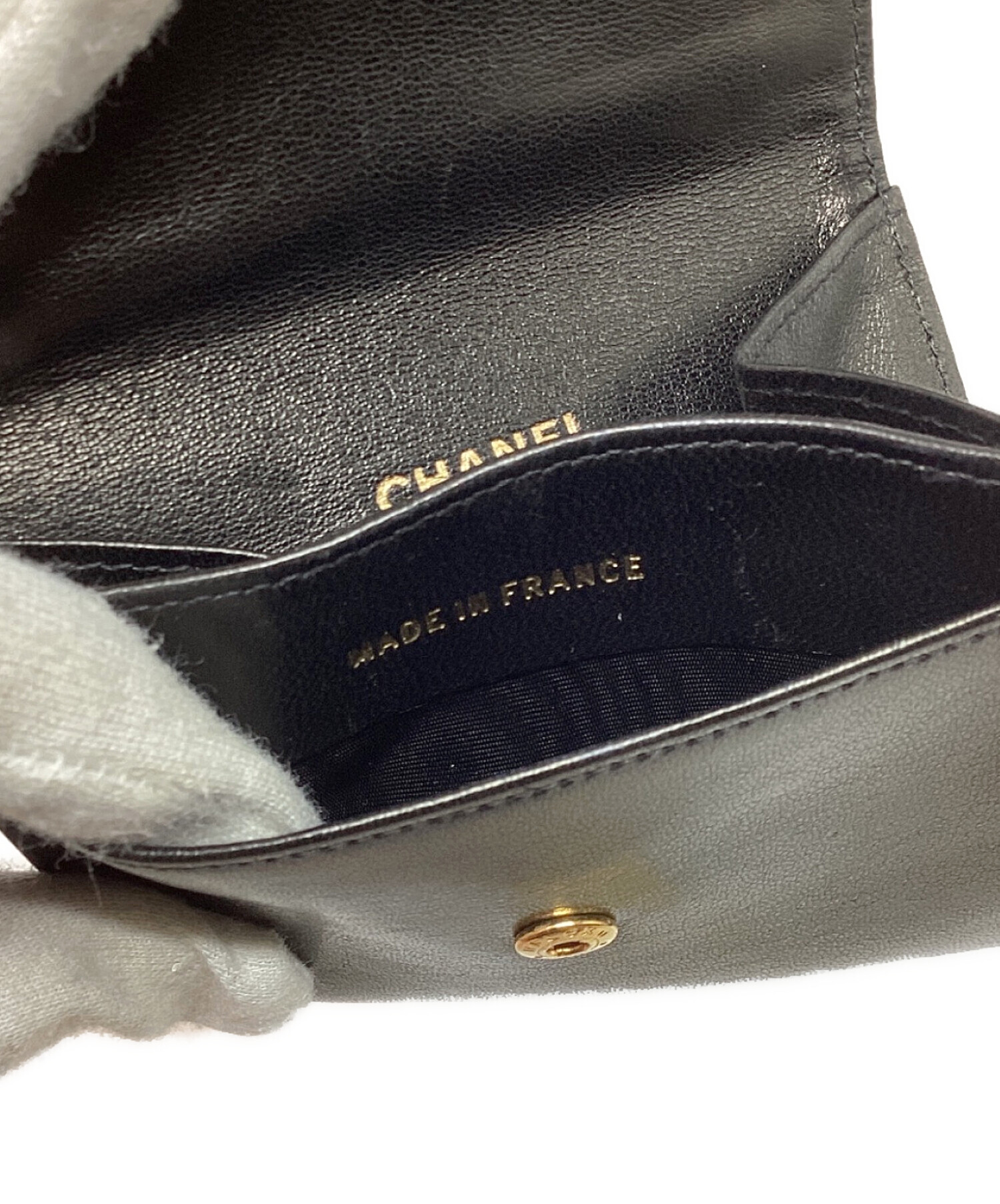 中古・古着通販】CHANEL (シャネル) ラムスキン ココマークコイン