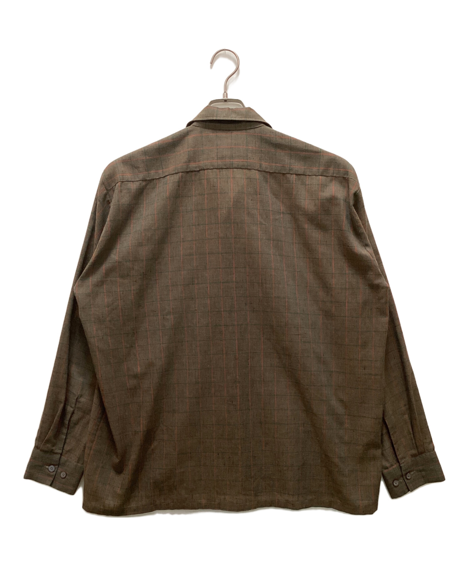 中古・古着通販】Sears (シアーズ) 60~70s 絣柄チェックオープンカラー 