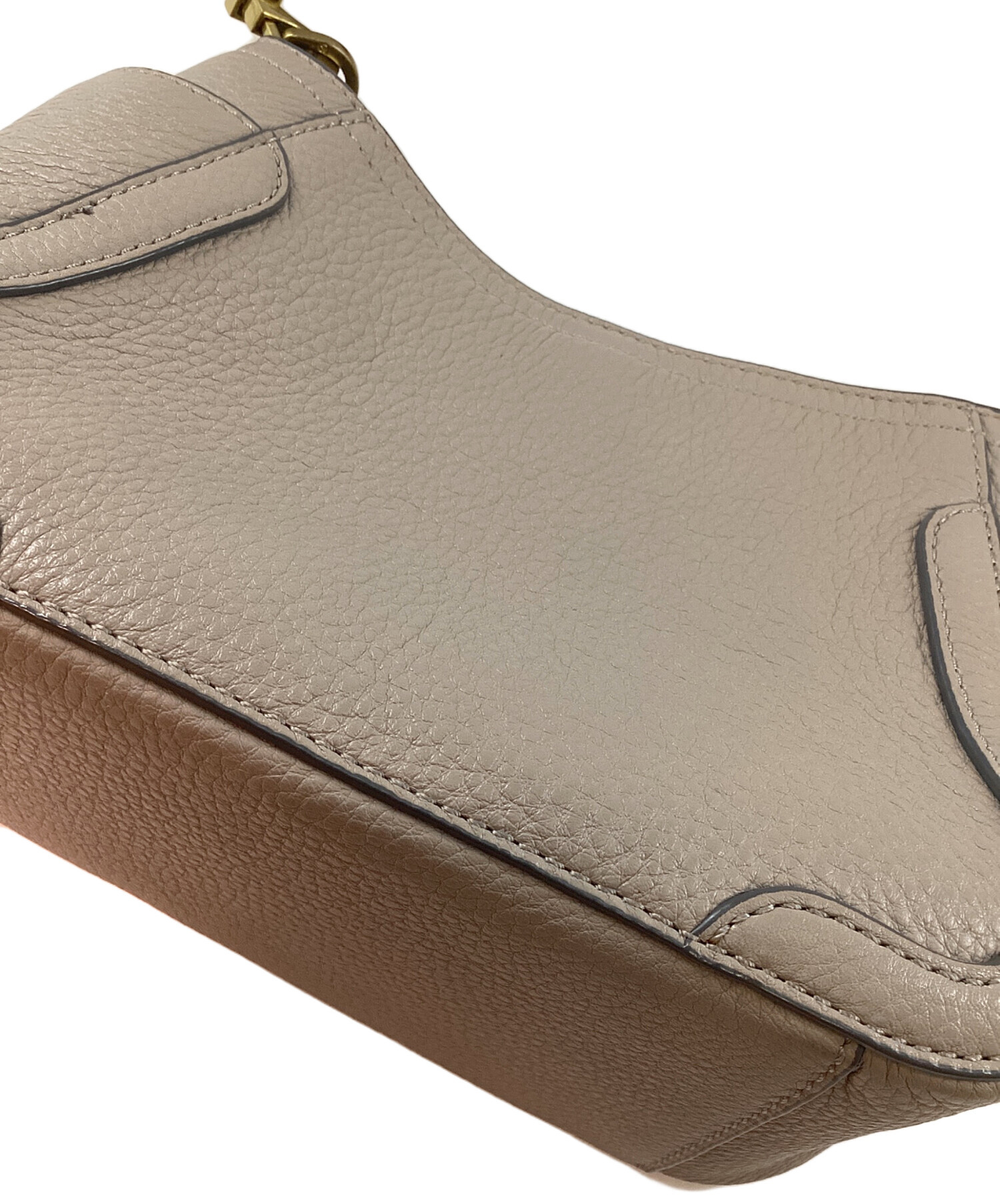 TORY BURCH トリーバーチ ショルダーバッグ - グレーベージュ 【古着】【中古】 中古・古着通販】TORY BURCH (トリーバーチ) フランシス レザー