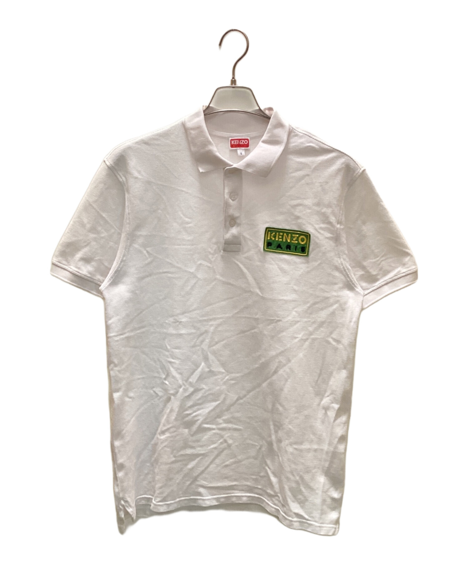 中古・古着通販】KENZO (ケンゾー) ロゴパッチポロシャツ ホワイト 