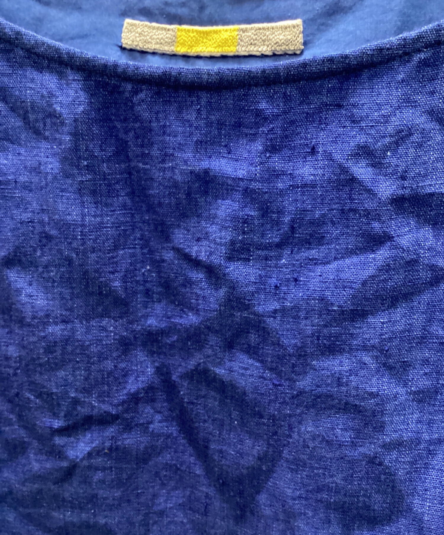 中古・古着通販】aodress (アオドレス) 刺繍リネンブラウスワンピース