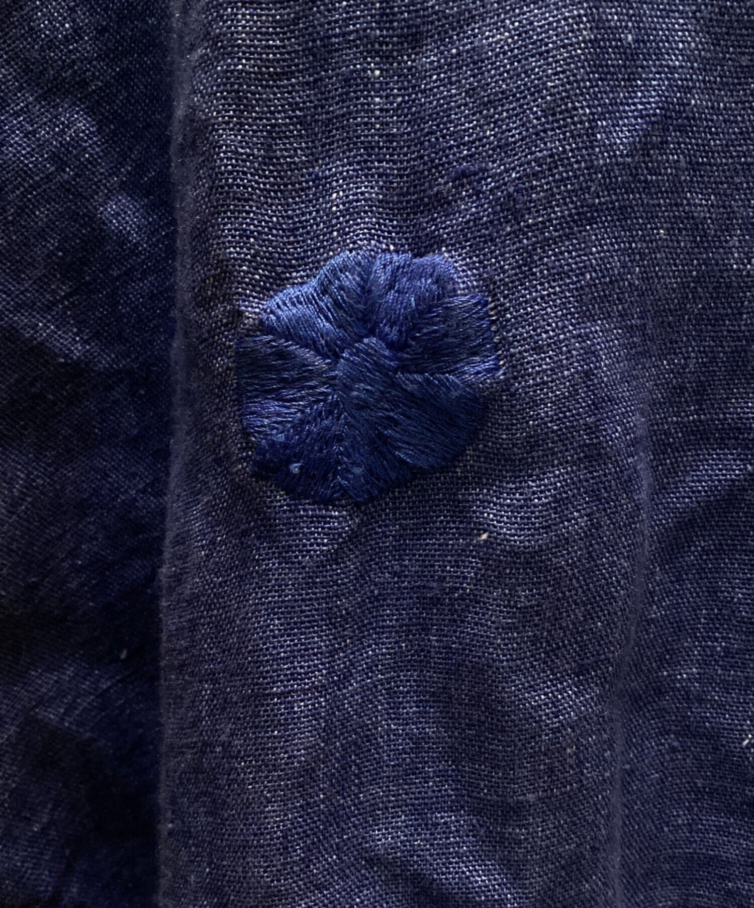 中古・古着通販】aodress (アオドレス) 刺繍リネンブラウスワンピース