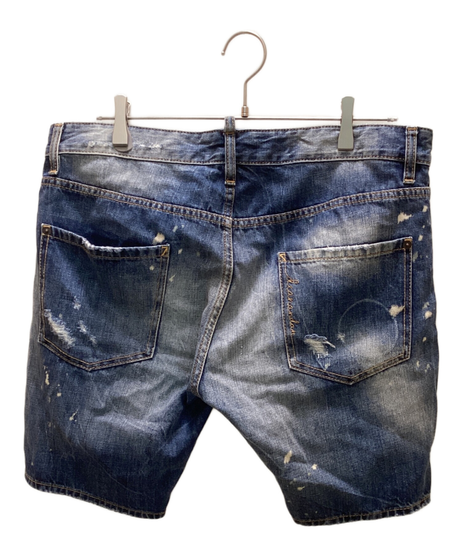 ディースクエアード DSQUARED2 ダメージ加工デニムハーフパンツ 50 