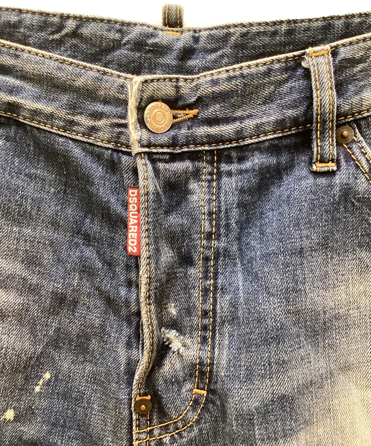 中古・古着通販】DSQUARED2 (ディースクエアード) ダメージ加工デニム 