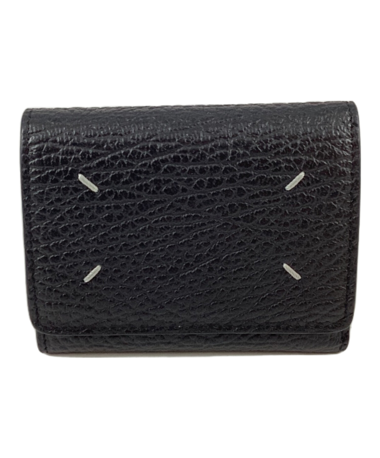 【新品未使用】メゾンマルジェラ スリーフォールドウォレット 財布 グレインレザー 中古・古着通販】Maison Margiela (メゾンマルジェラ) グレインレザー