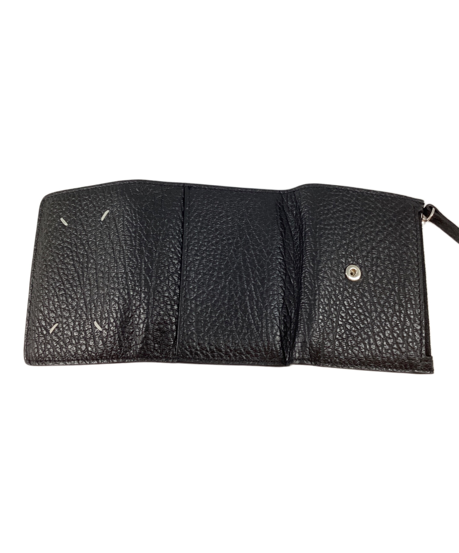 【新品未使用】メゾンマルジェラ スリーフォールドウォレット 財布 グレインレザー 中古・古着通販】Maison Margiela (メゾンマルジェラ) グレインレザー