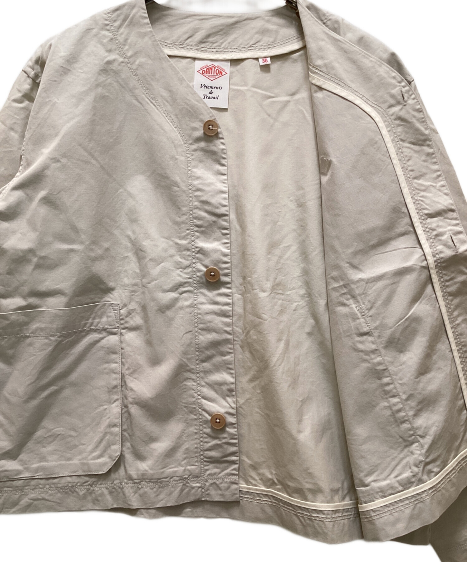 中古・古着通販】DANTON (ダントン) コットンリネンダンプ カラーレス