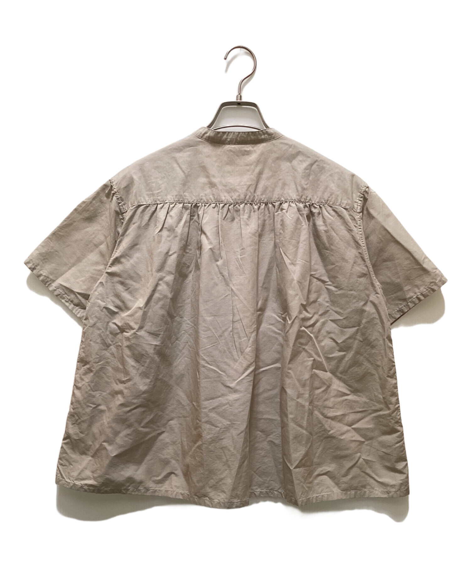 中古・古着通販】DANTON (ダントン) コットンリネン 半袖バンドカラー 
