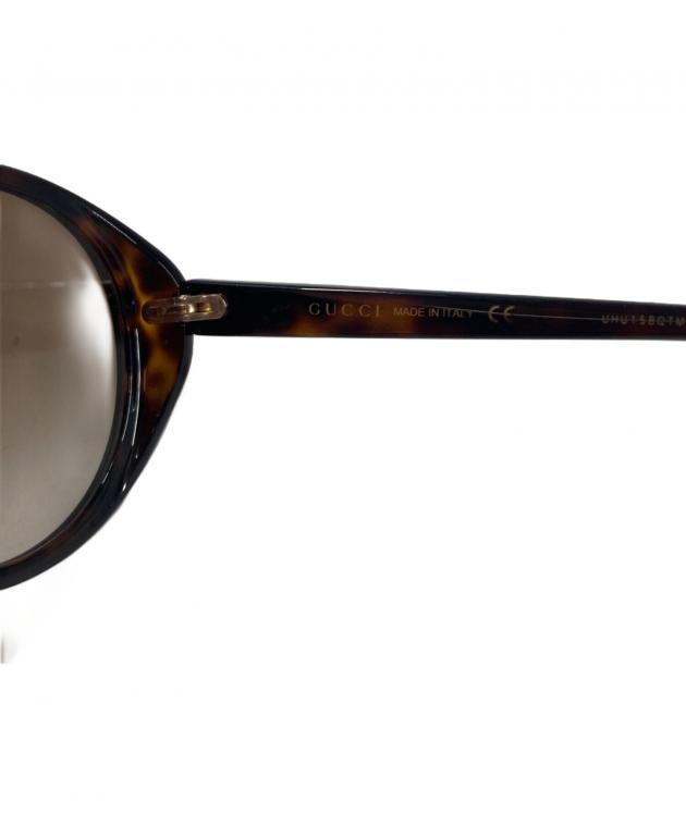 中古・古着通販】GUCCI (グッチ) サングラス ブラウン サイズ:SIZE 56