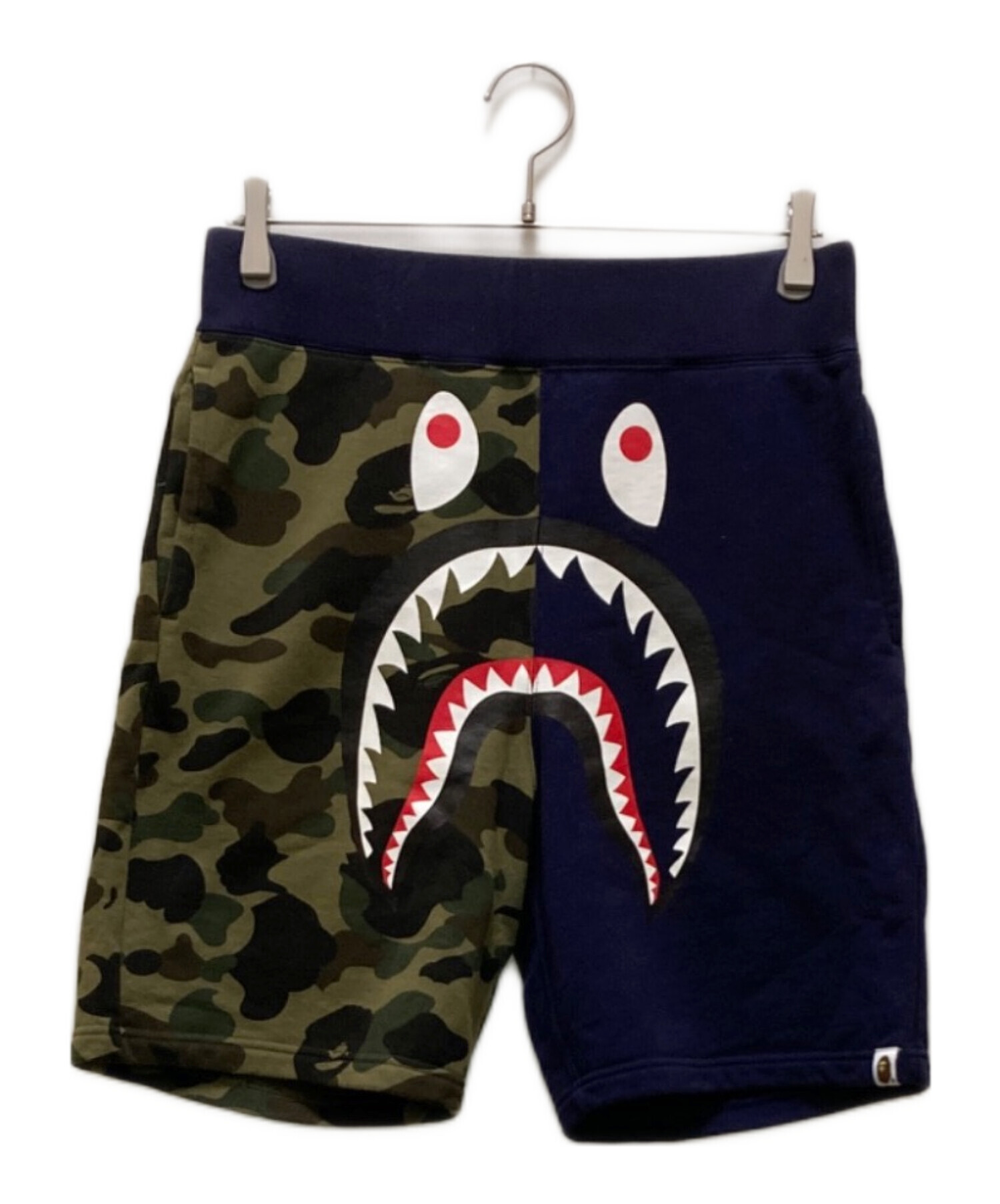 A・BATHING APEシャークプリント ショートパンツ デニム SHARK DENIM