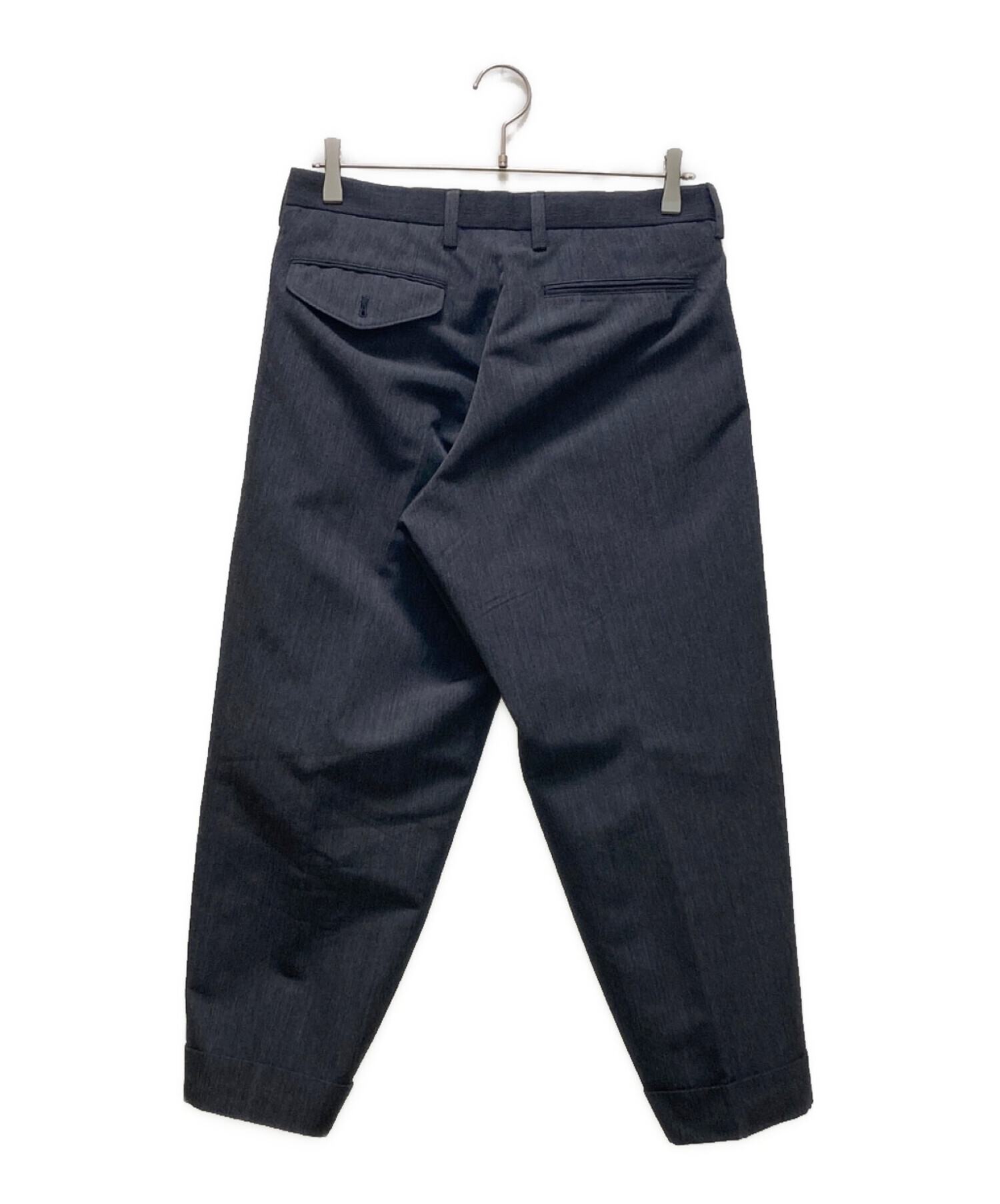 中古・古着通販】KOLOR (カラー) ウールサージタックパンツ グレー 