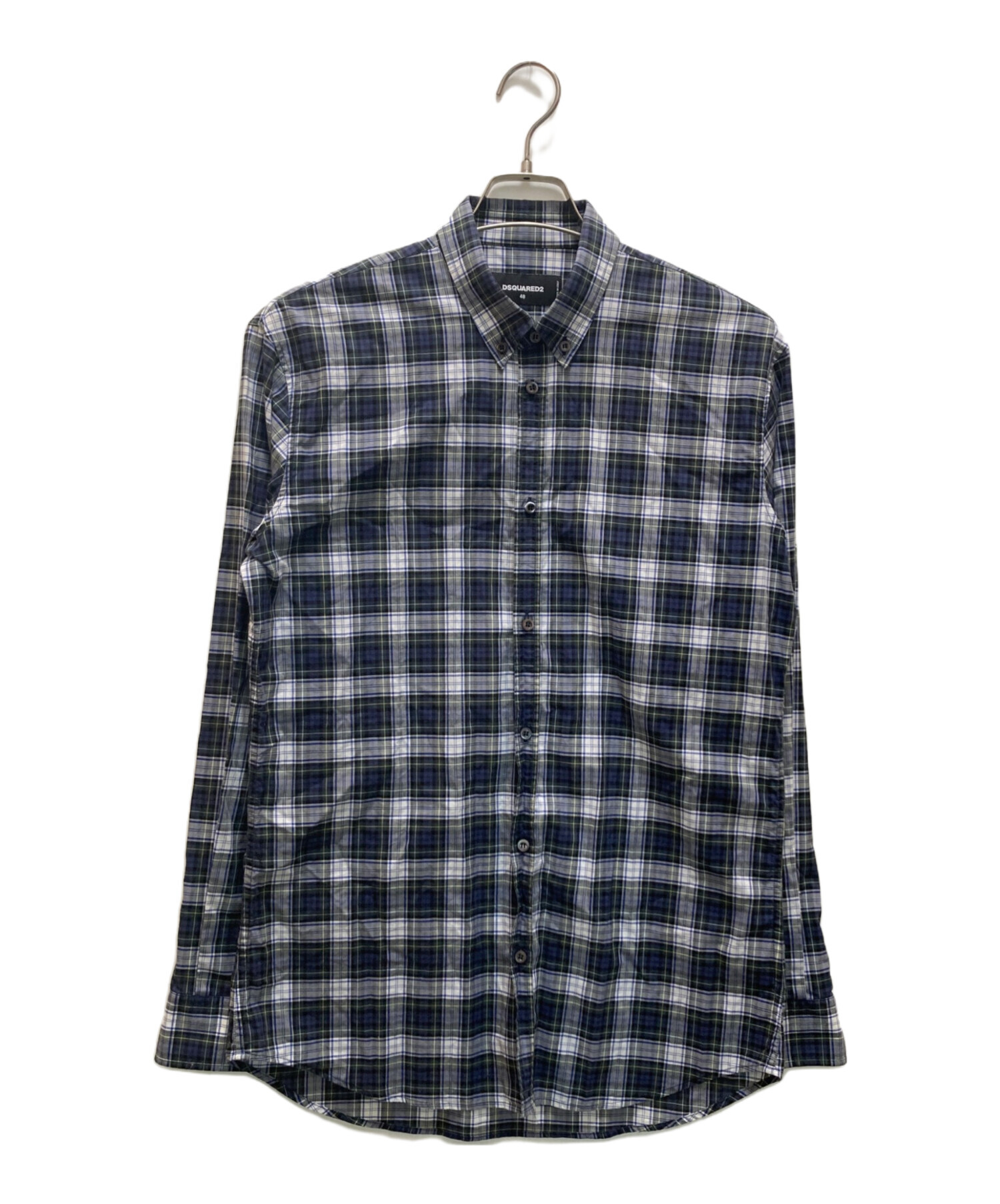 中古・古着通販】DSQUARED2 (ディースクエアード) チェックBDシャツ 
