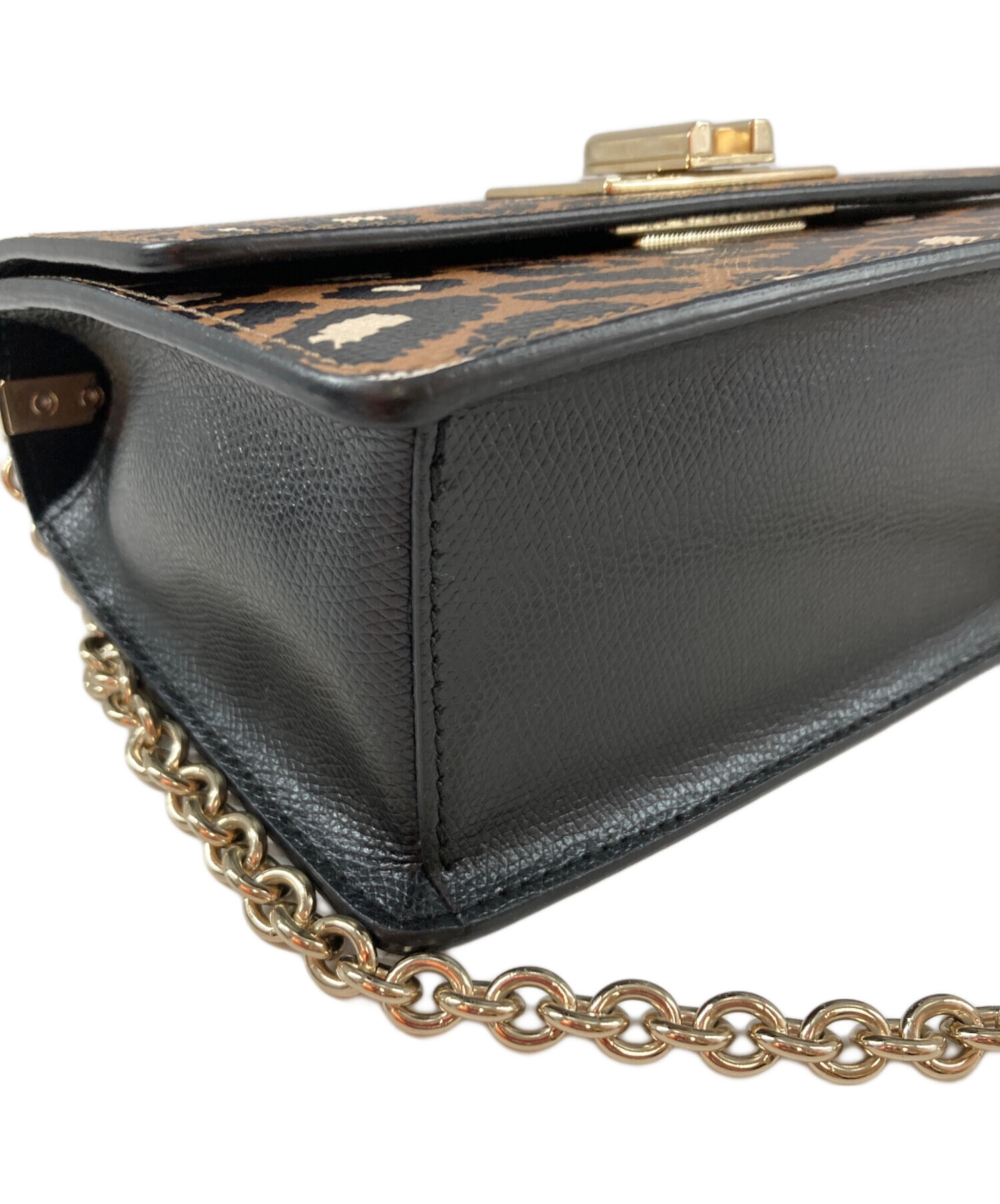 中古・古着通販】FURLA (フルラ) レオパード 2WAYターンロック 