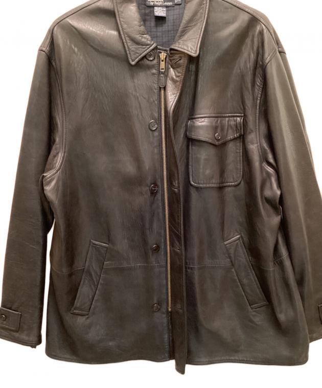そろそろどうなんだい？？ POLOヴィンテージレザーカーコート 中古・古着通販】POLO RALPH LAUREN (ポロ・ラルフローレン