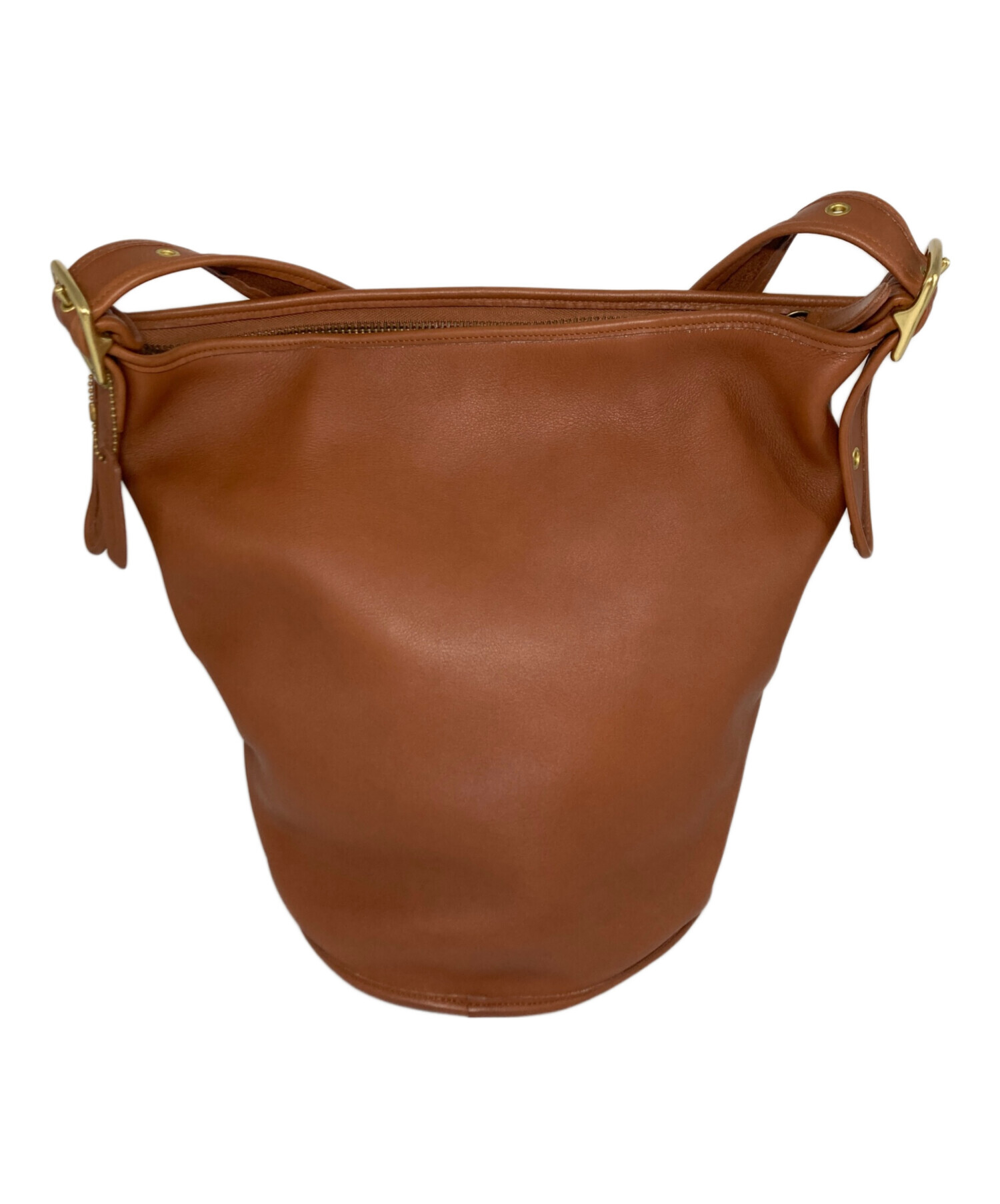 COACH ブラウン スエード バケツ型ショルダーバッグ 中古・古着通販】COACH (コーチ) ヴィンテージバケツ型ショルダー