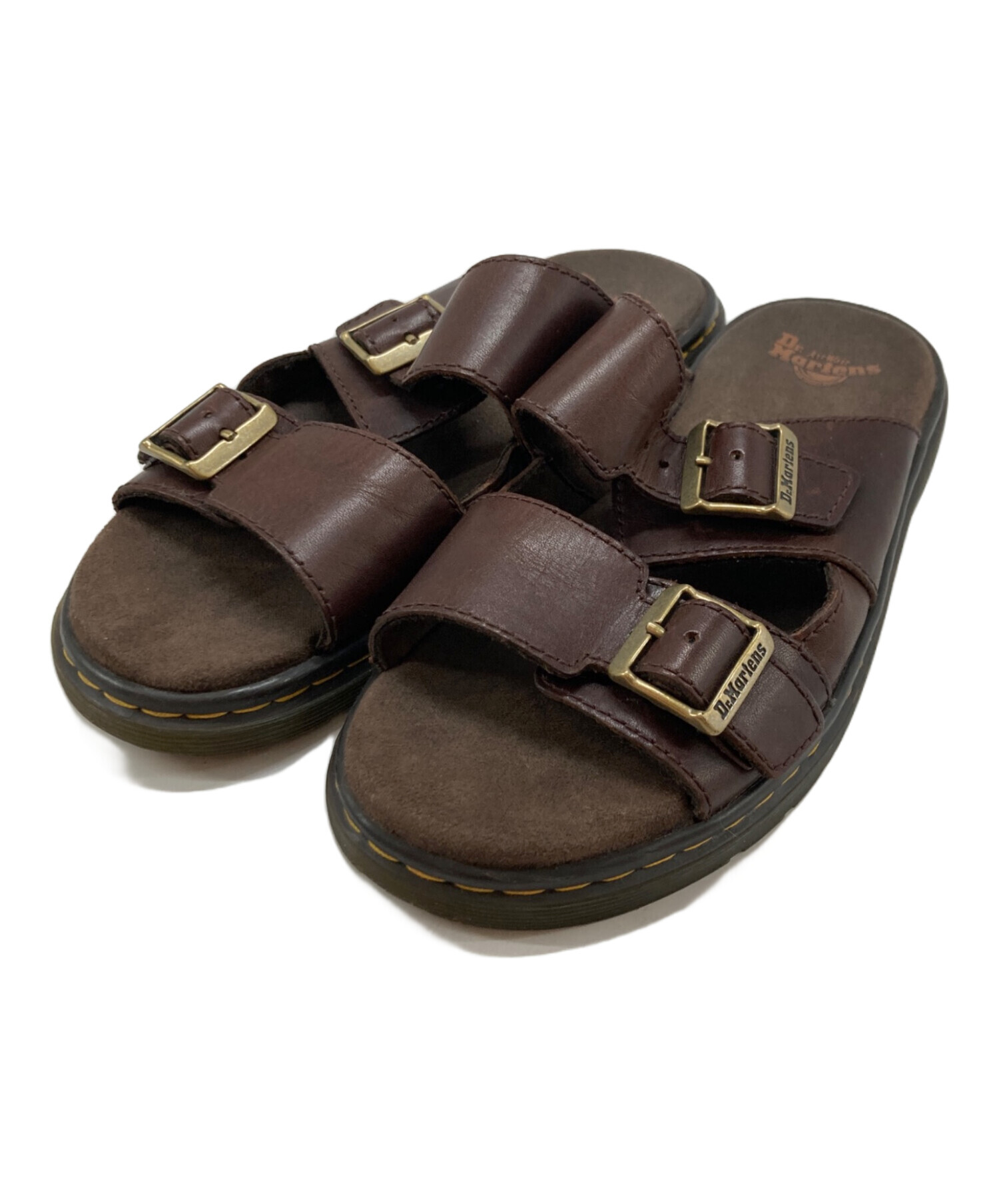 Dr. Martens ダブルストラップ サンダル ブラウン 中古・古着通販】Dr.Martens (ドクターマーチン) ダブルストラップ