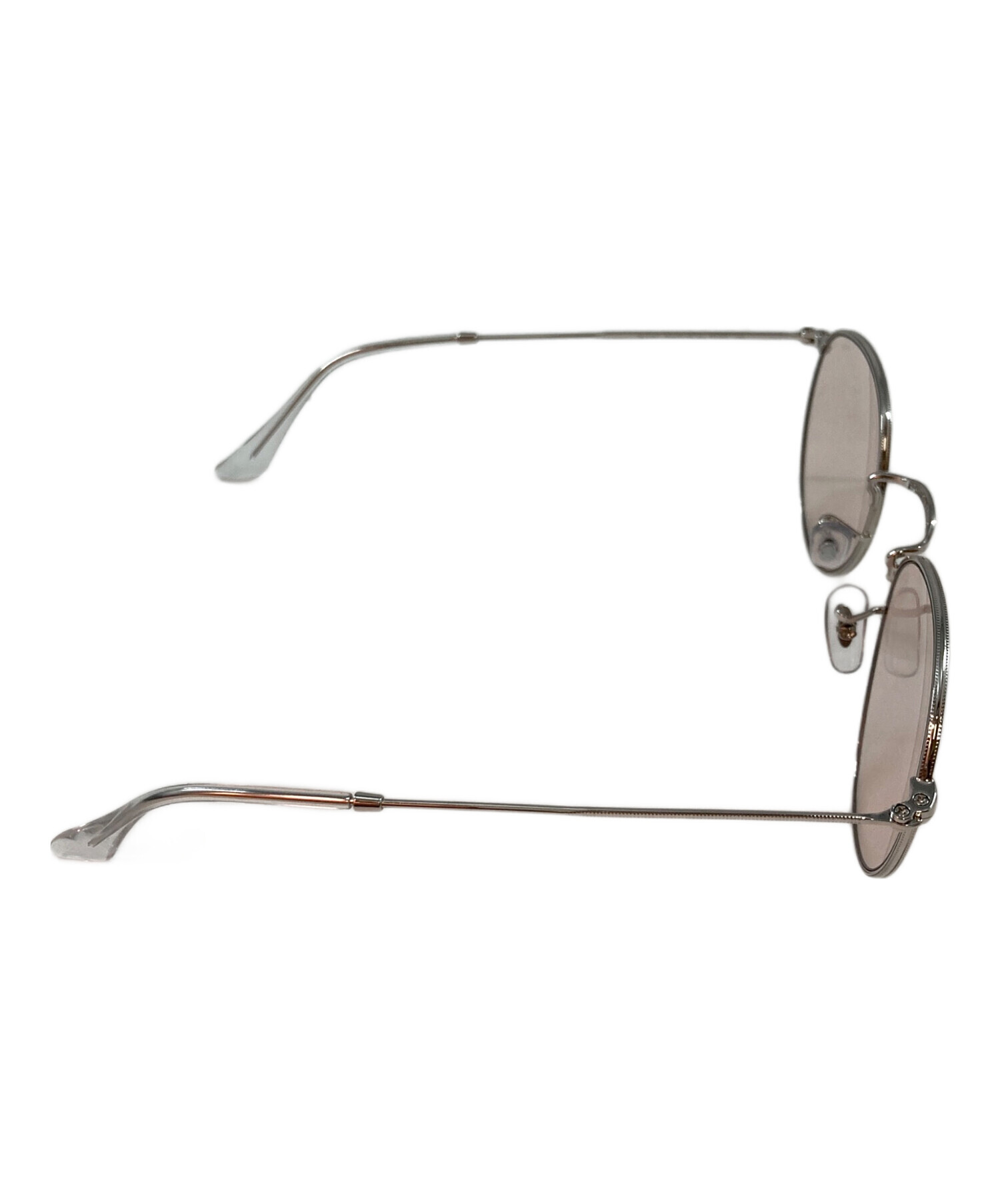 レイバン サングラス アイウェア メタル ブラウン シルバー 美品 70919 中古・古着通販】RAY-BAN (レイバン) ラウンドメタルサングラス