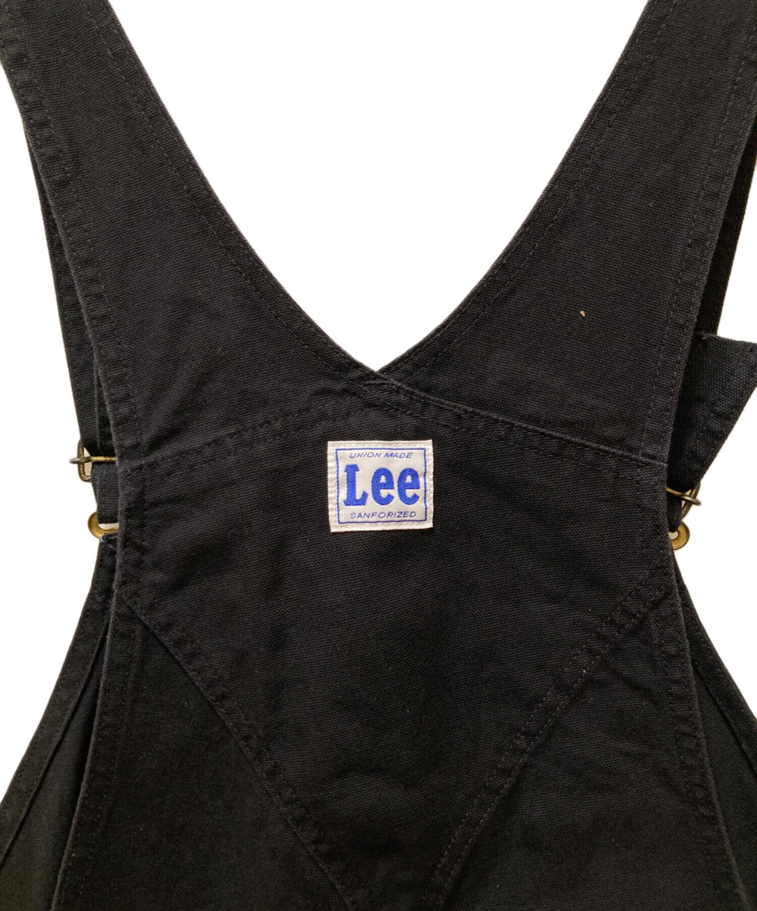 中古・古着通販】LEE (リー) DUNGAREESオーバーオールパンツ ブラック 