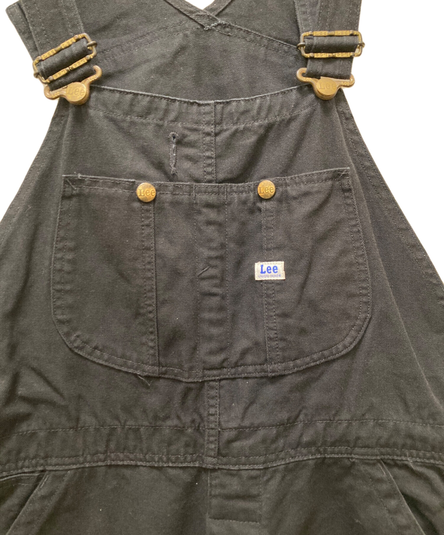 中古・古着通販】LEE (リー) DUNGAREESオーバーオールパンツ ブラック 
